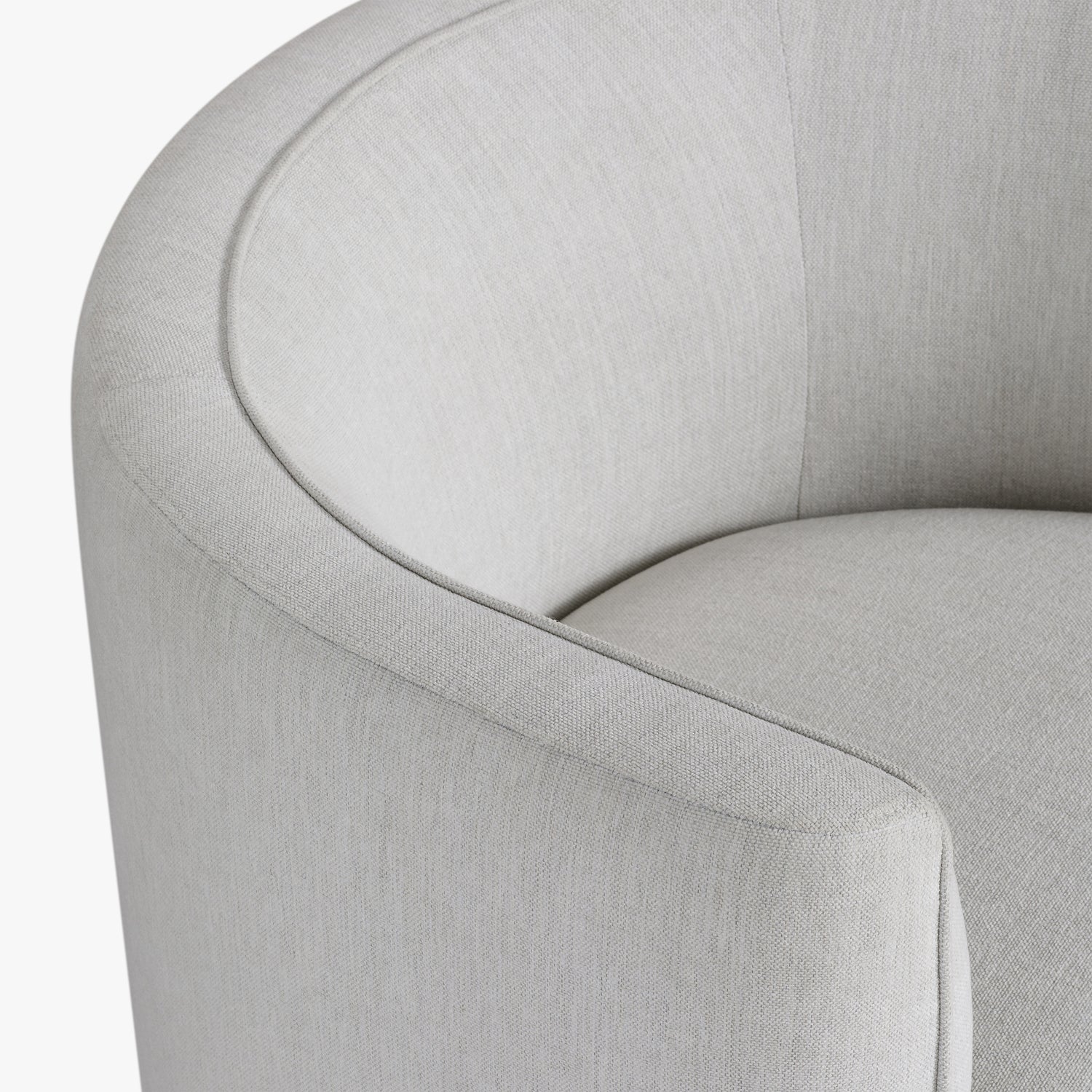 Co. House Designs Santo White Swivel Chair