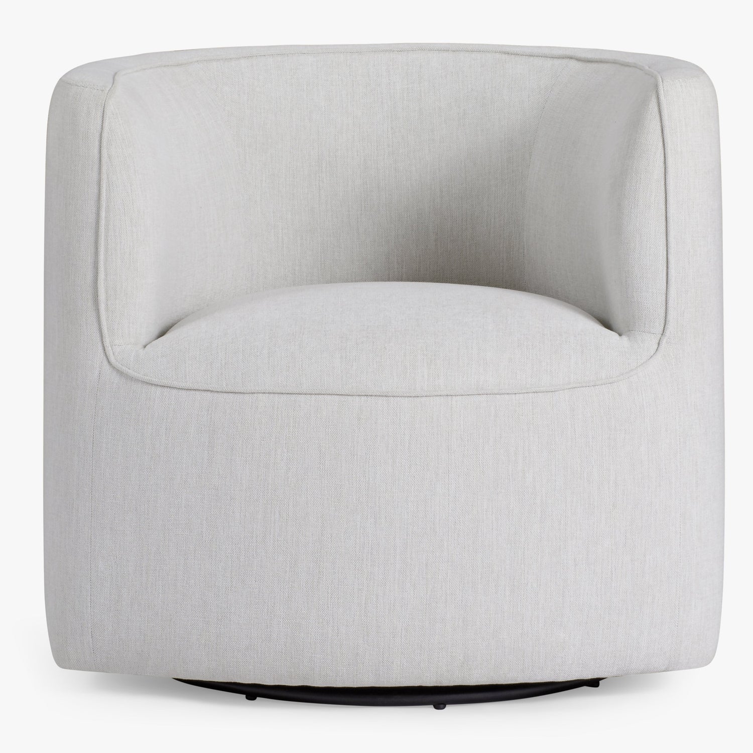 Co. House Designs Santo White Swivel Chair