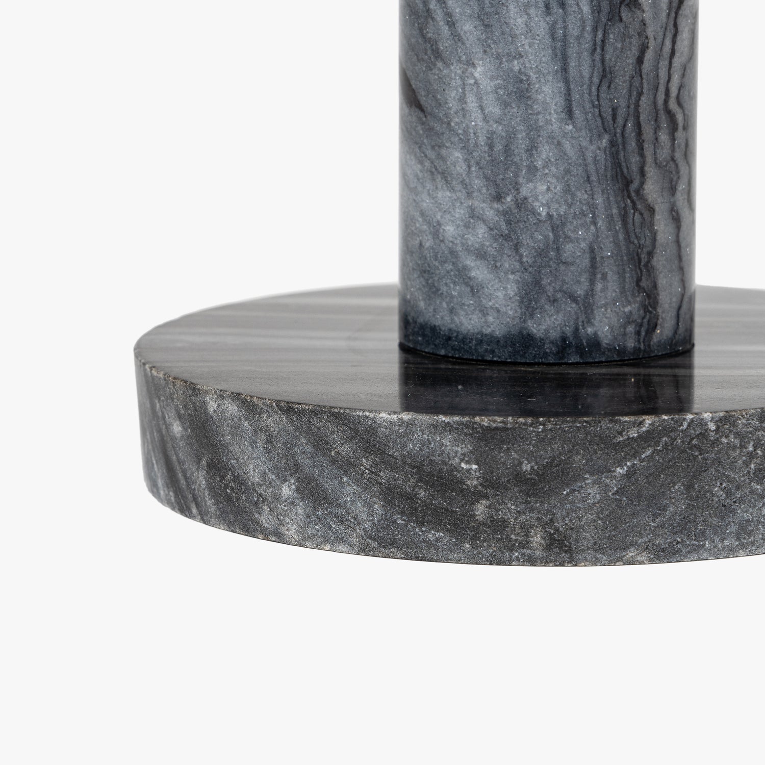 Co. House Designs Francesca Marble Black Drink Table