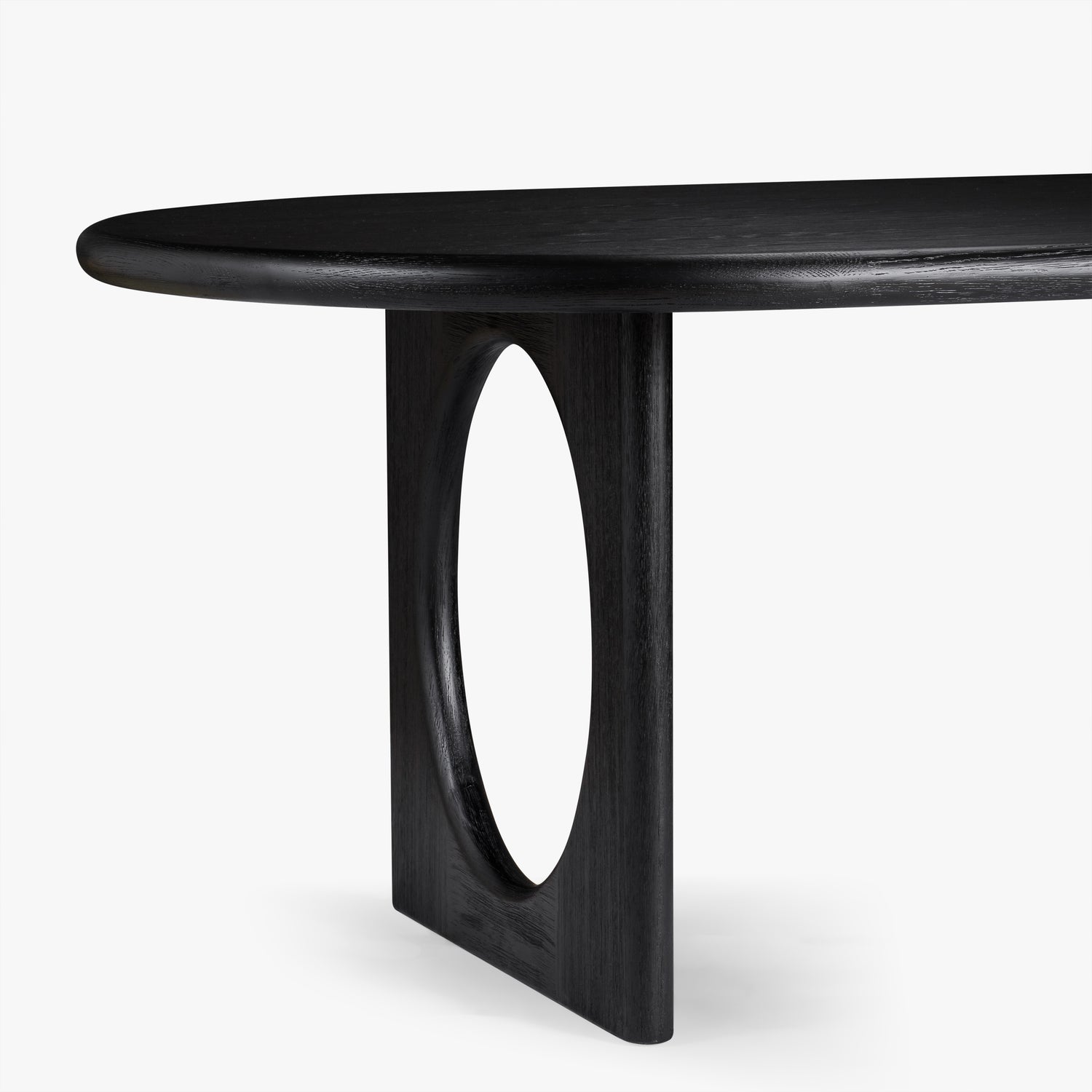 Co. House Designs Eva Oak Black Dining Table