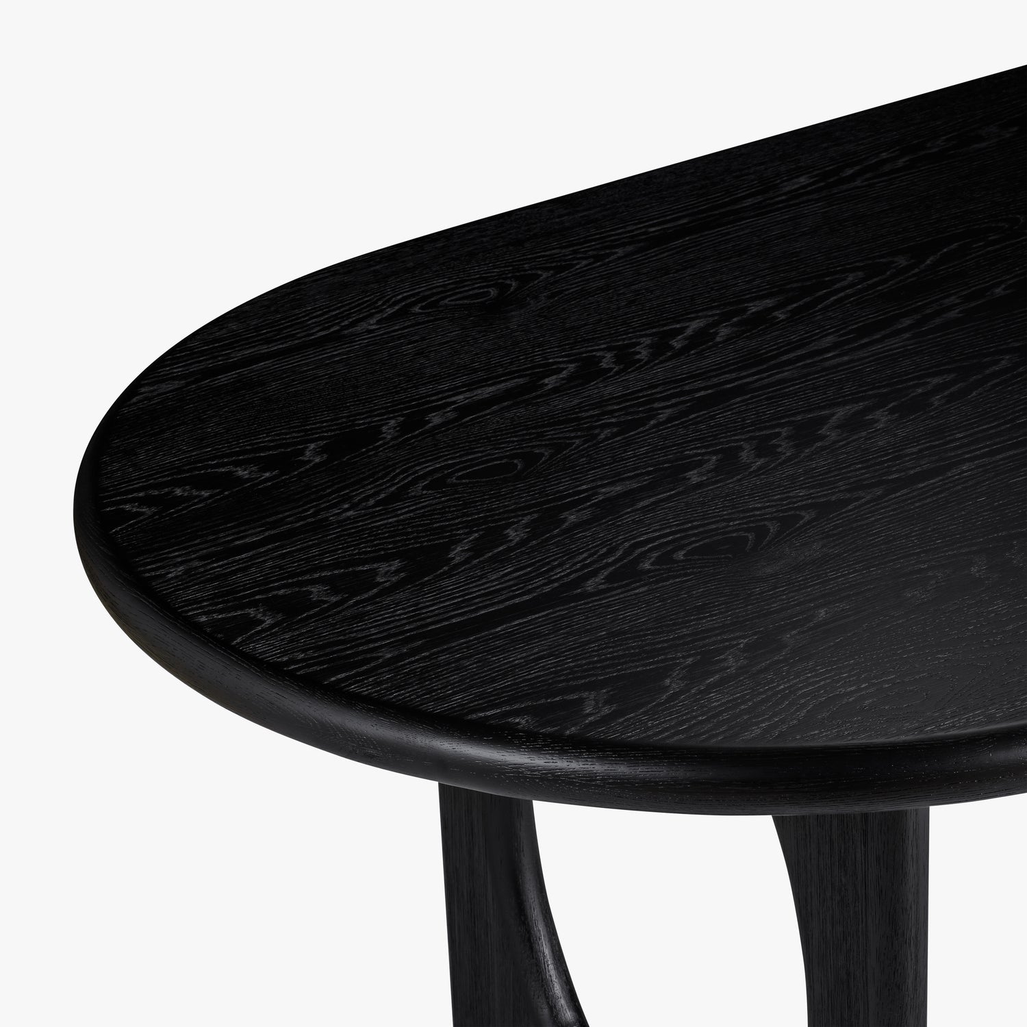 Co. House Designs Eva Oak Black Dining Table