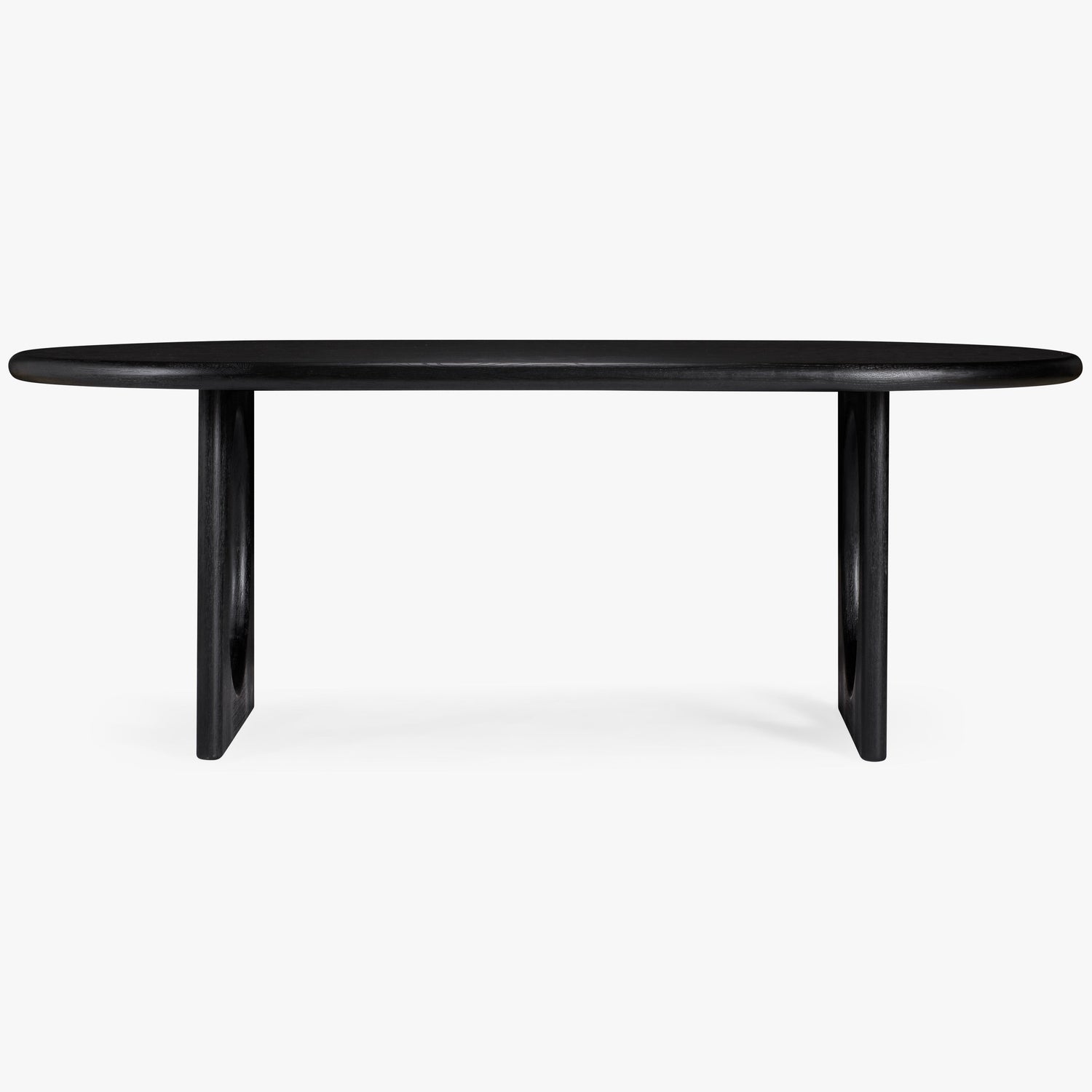 Co. House Designs Eva Oak Black Dining Table