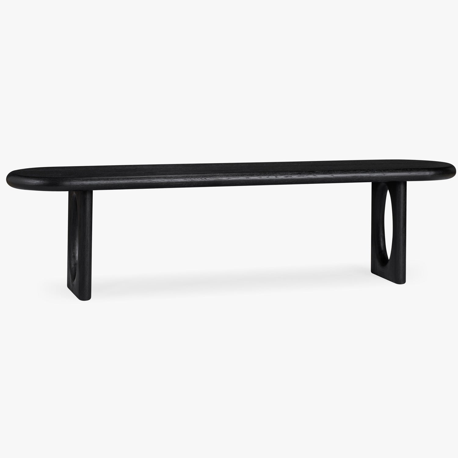 Co. House Designs Eva Oak Black Dining Bench