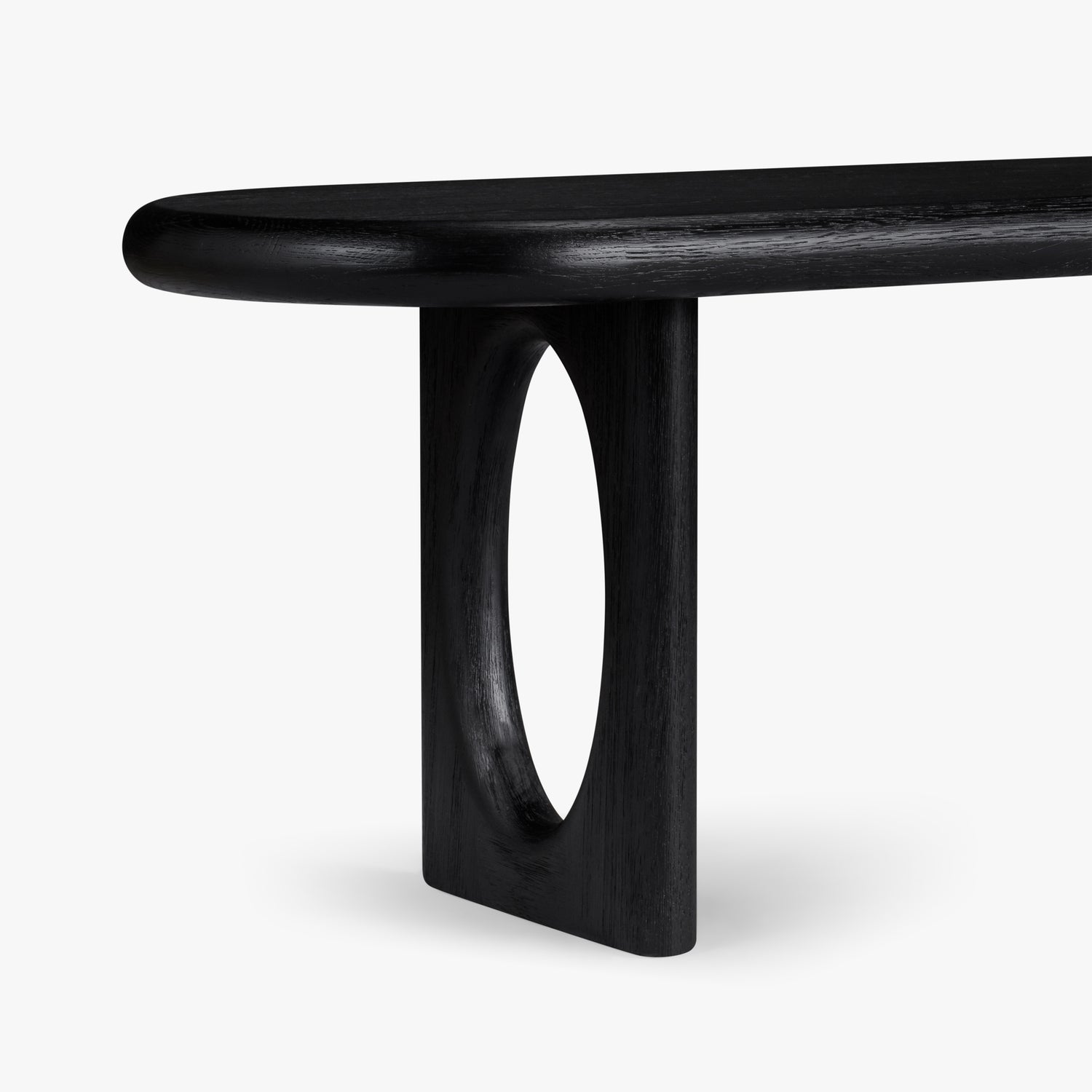 Co. House Designs Eva Oak Black Dining Bench