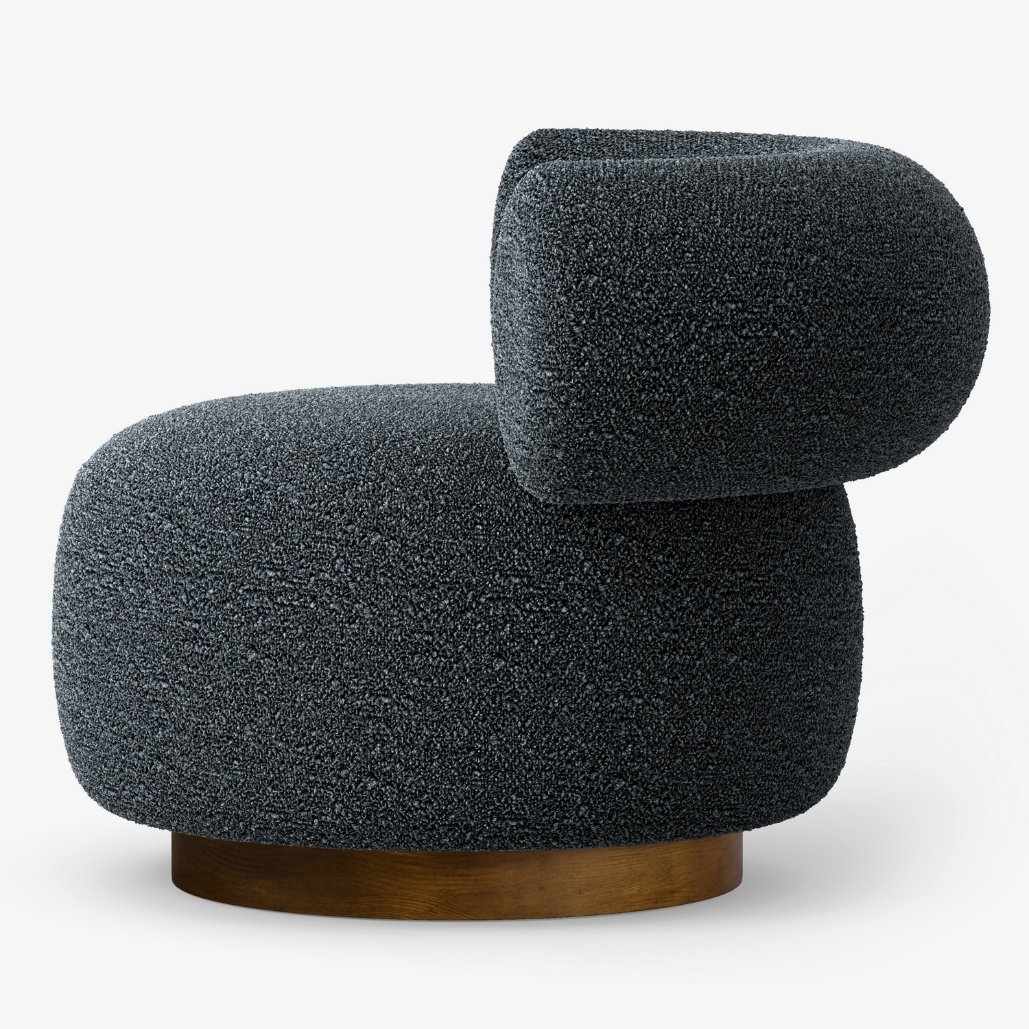 Co. House Designs Aubrey Black Olive Swivel Chair