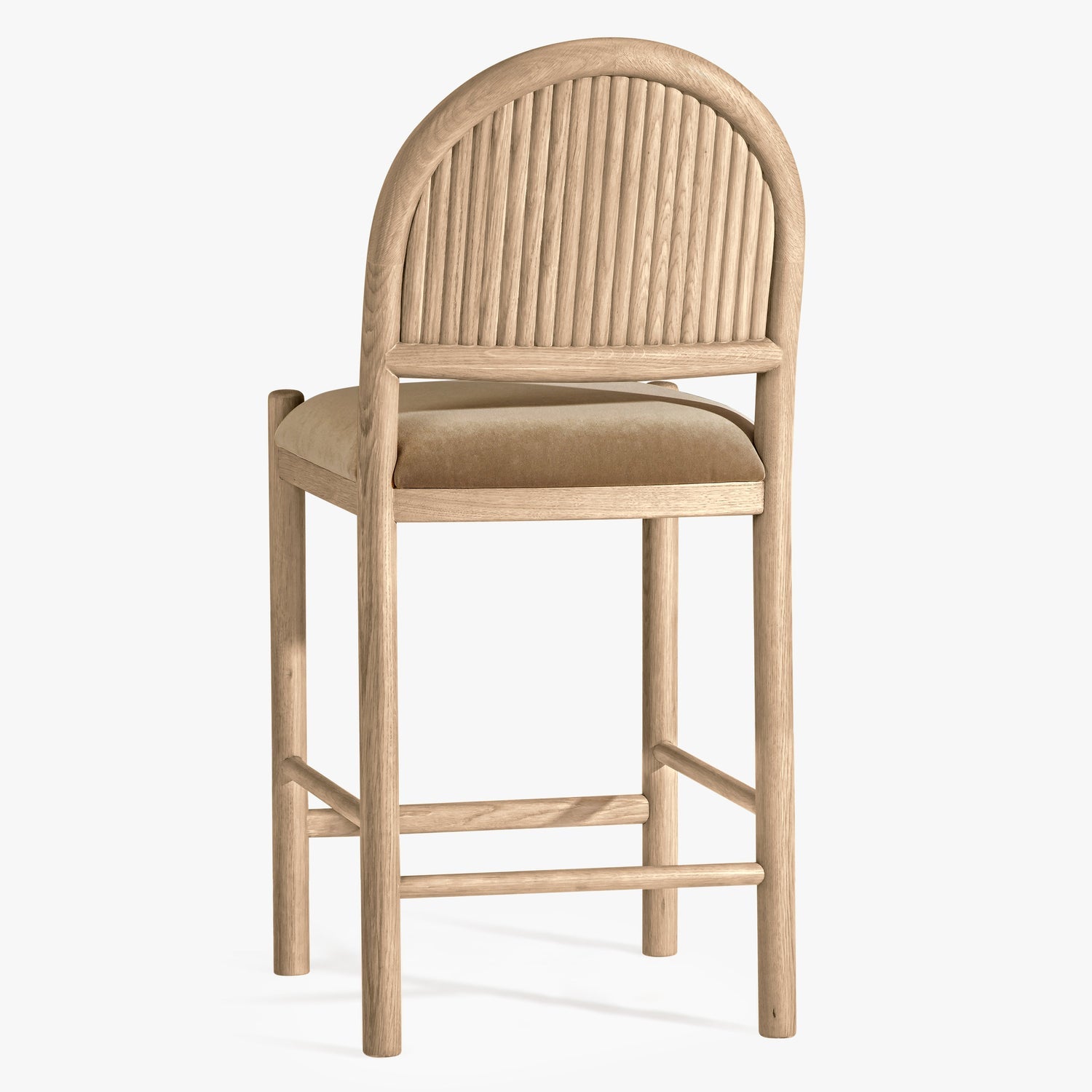 Black Birch Homes x Co. House Designs Bennett Light Oak Counter Stool Set of 2