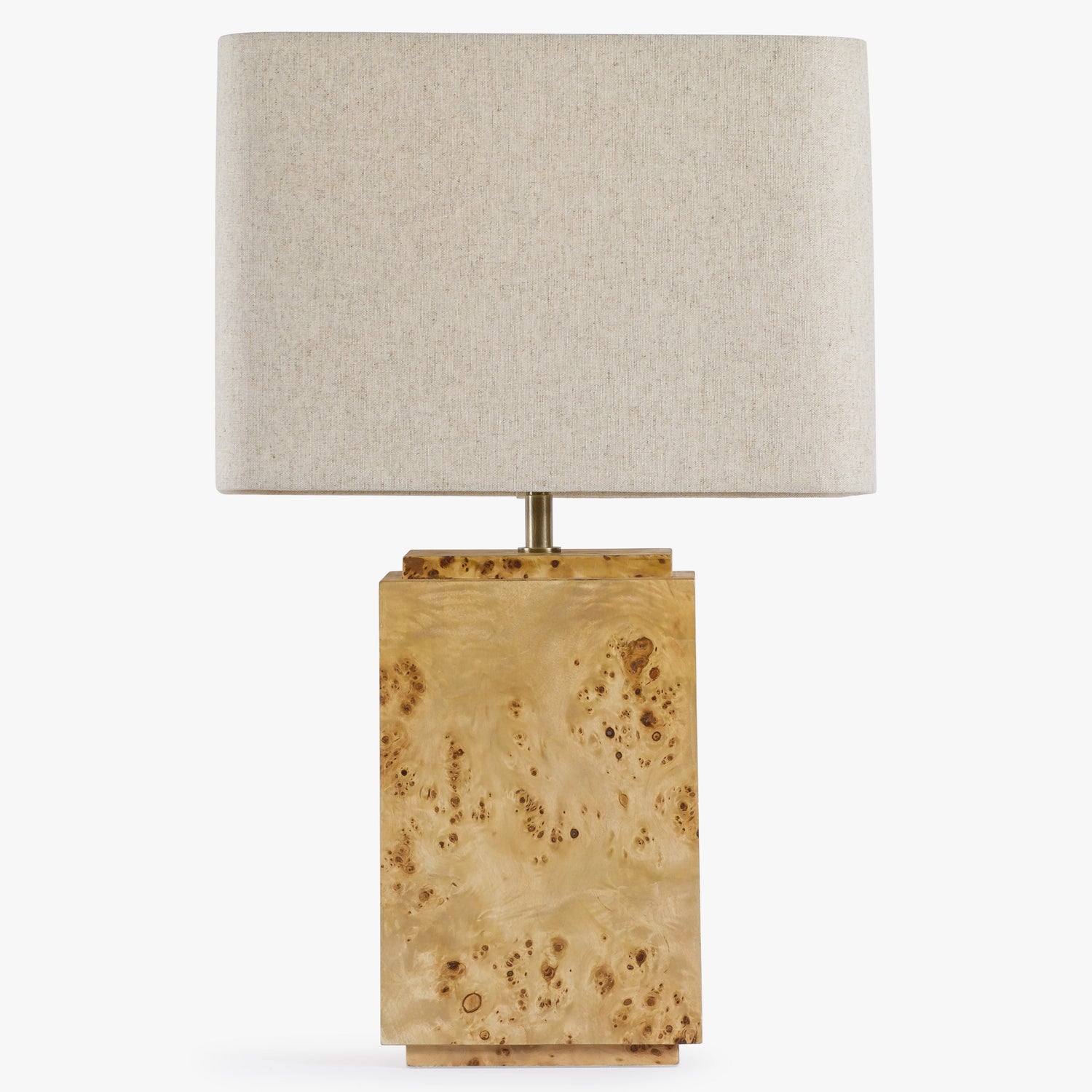 Co. House Designs Wesley Light Burl Table Lamp shown with the light off