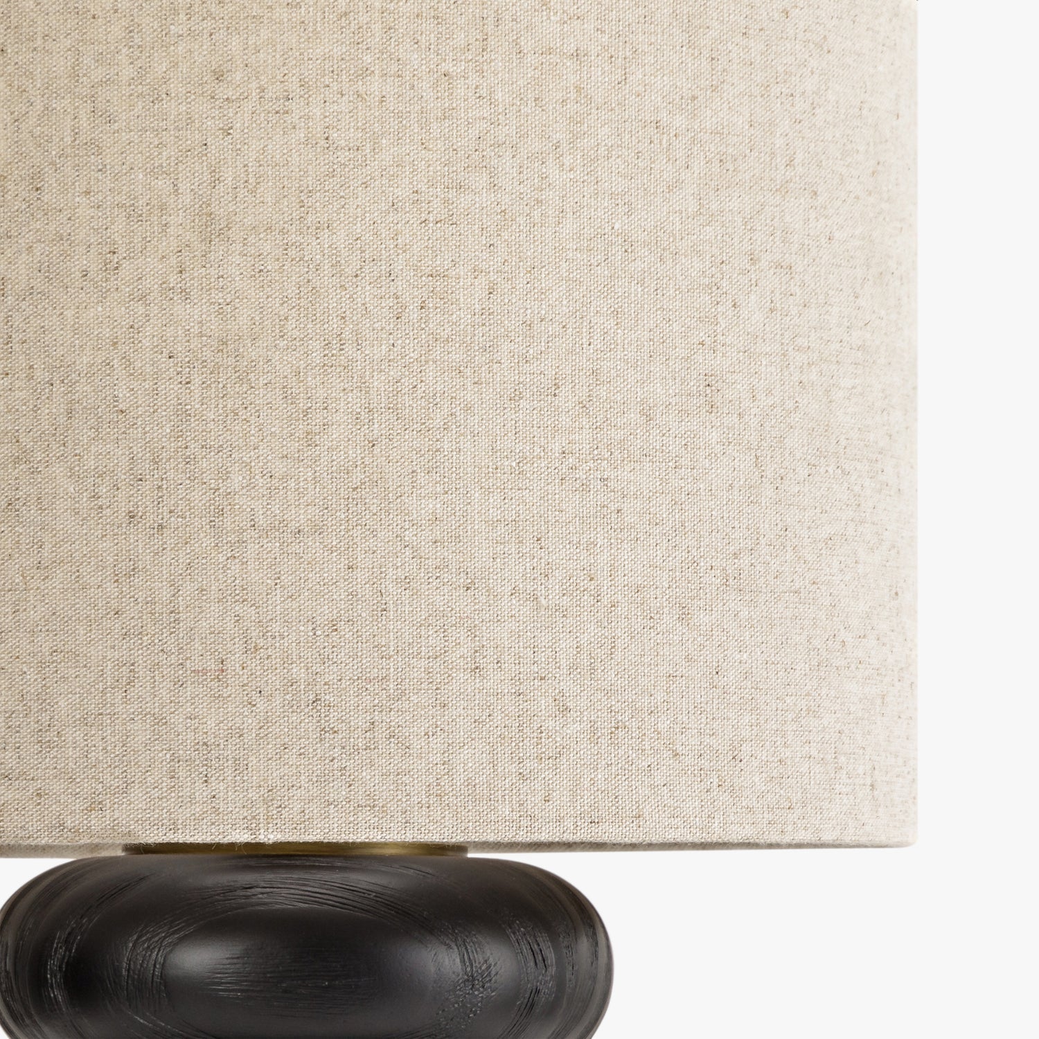 Co. House Designs Sandia Oak Wood Black Small Table Lamp