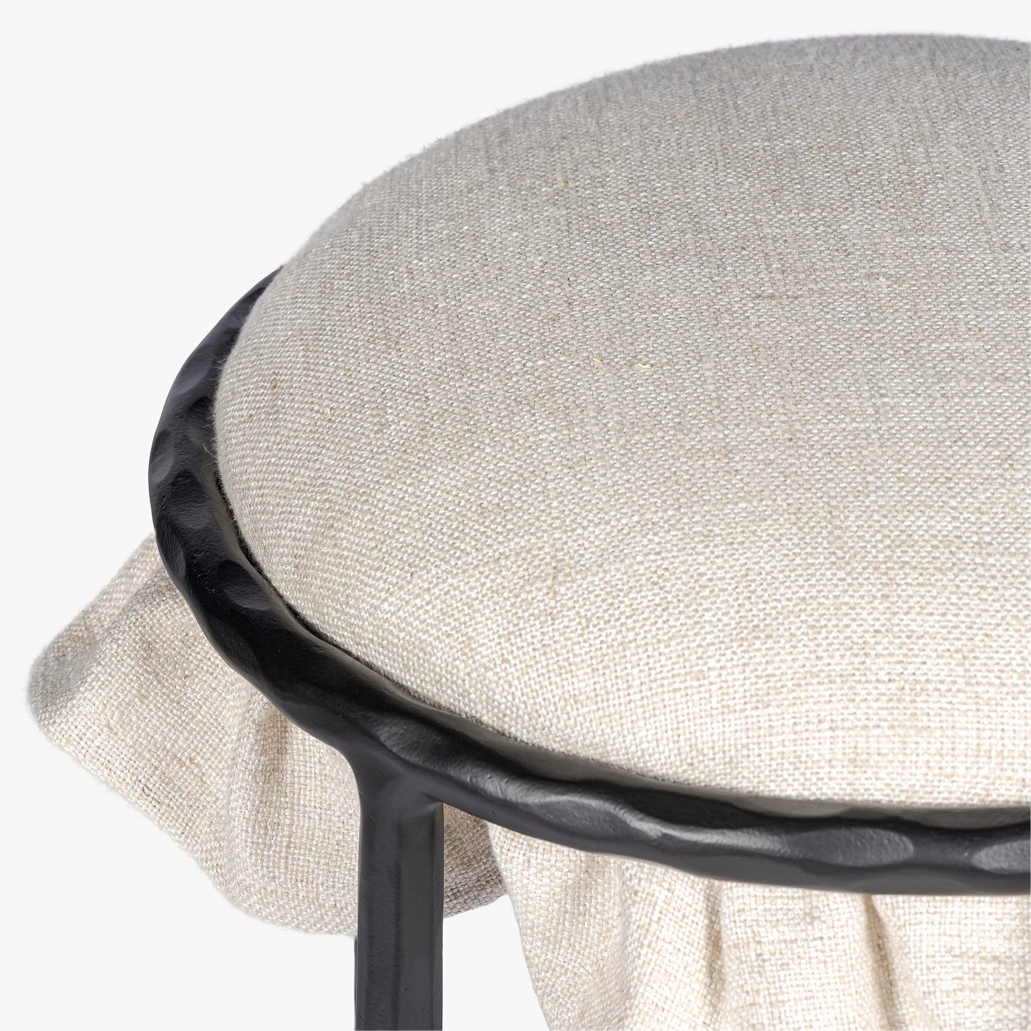 MENO HOME x Co. House Designs Rook Natural Hammered Counter Stool