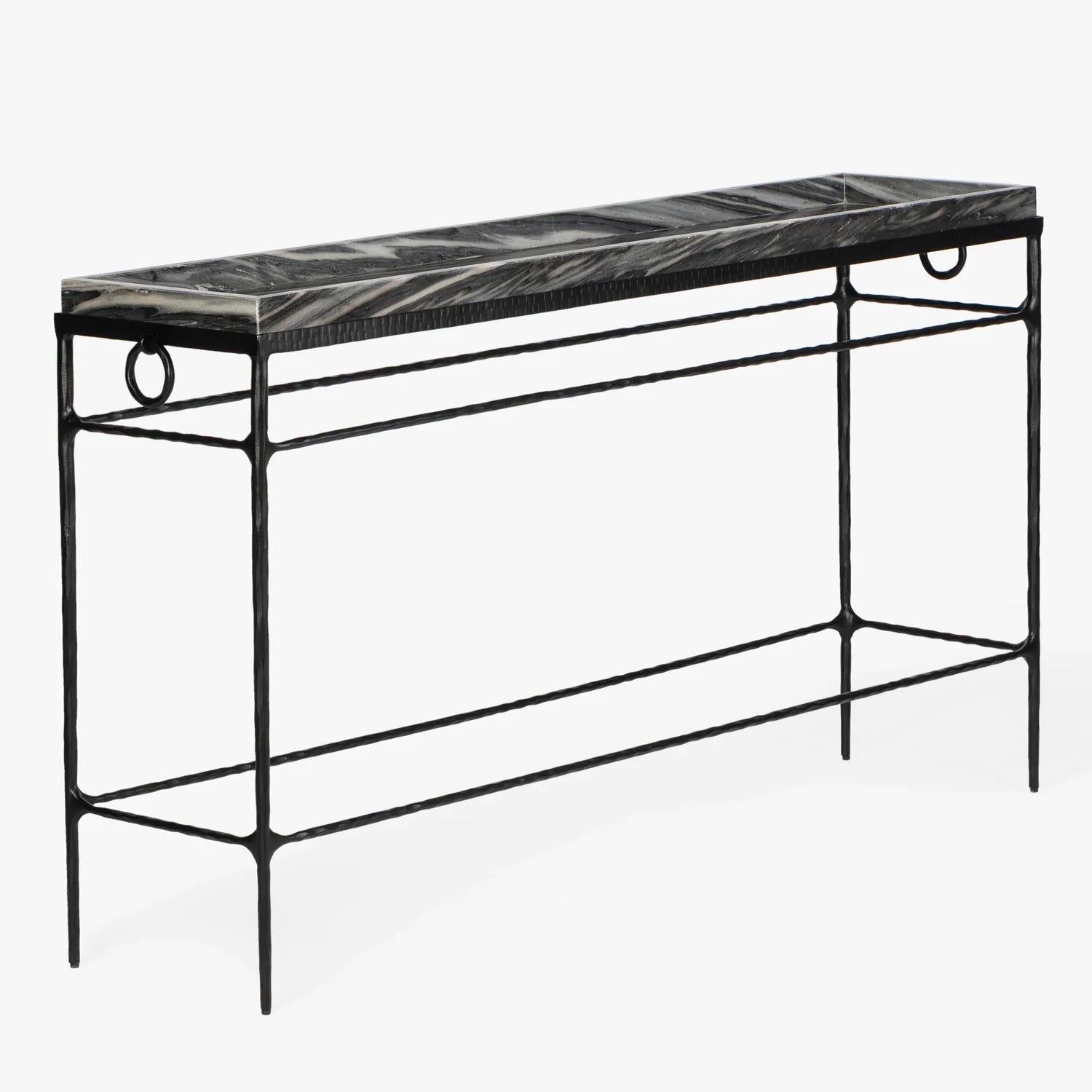 MENO HOME x Co. House Designs Smithfield Black Powder Coated Console Table