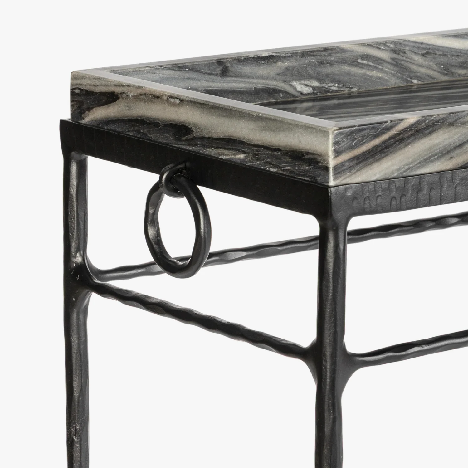 MENO HOME x Co. House Designs Smithfield Black Powder Coated Console Table