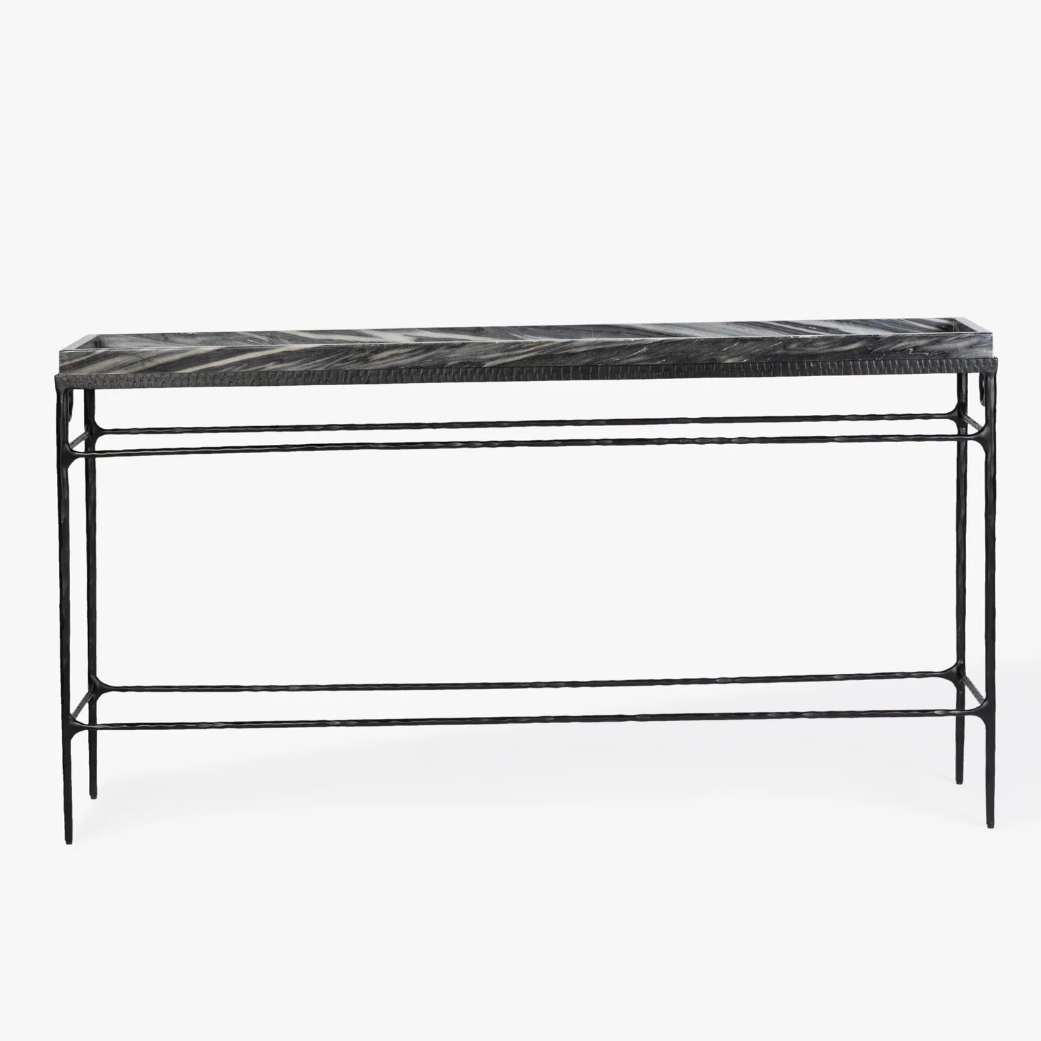 MENO HOME x Co. House Designs Smithfield Black Powder Coated Console Table