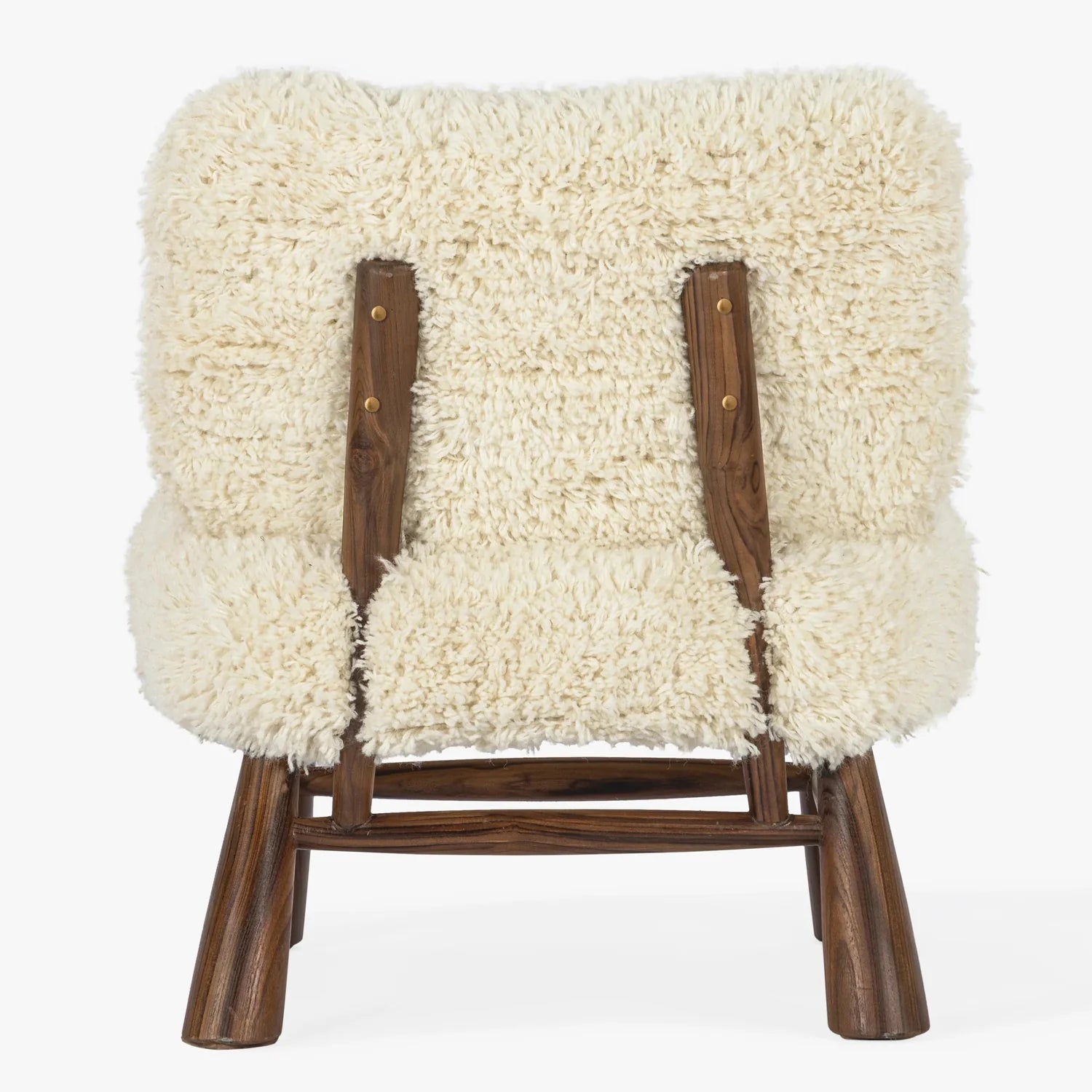 MENO HOME x Co. House Designs Marl Natural Teak Slipper Chair
