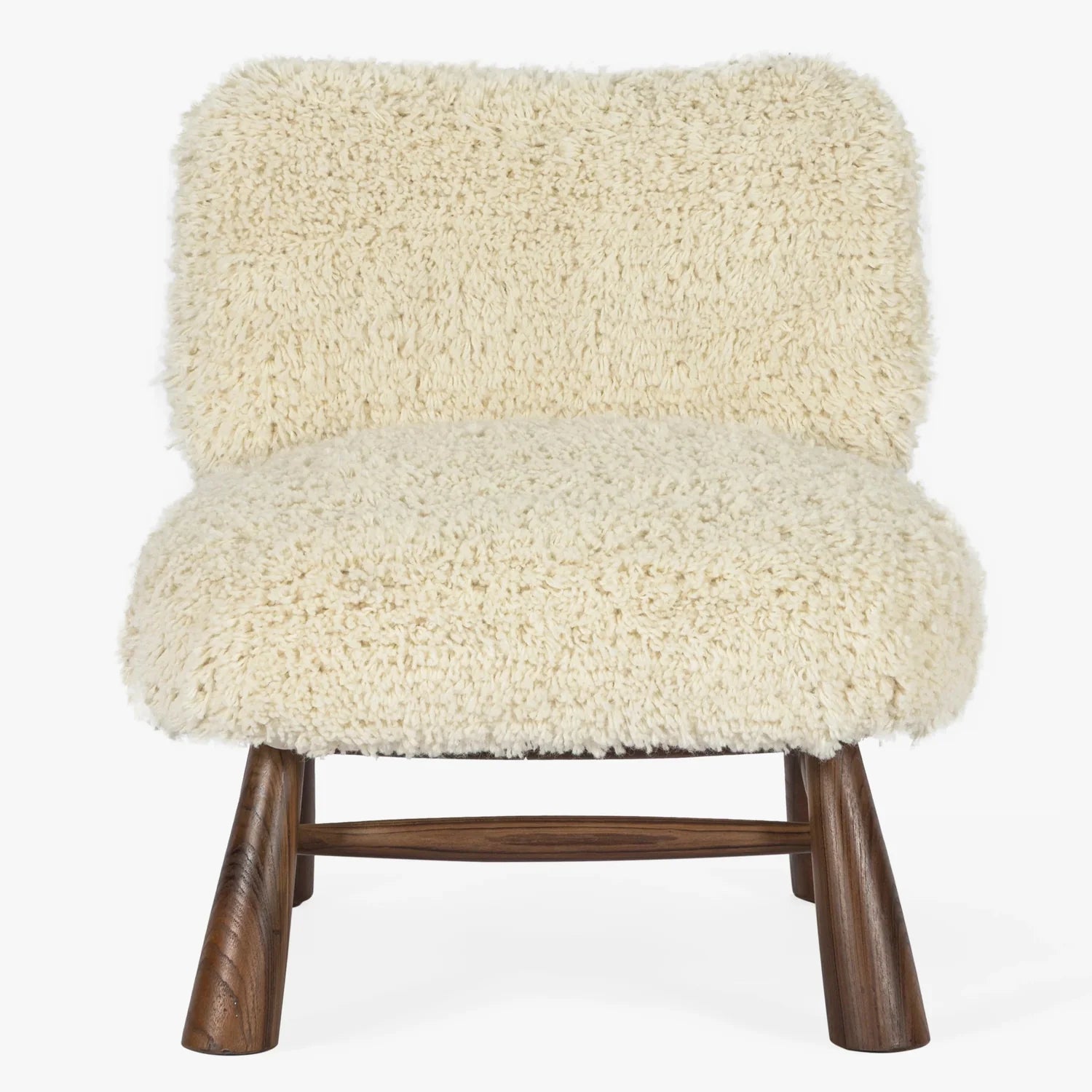 MENO HOME x Co. House Designs Marl Natural Teak Slipper Chair