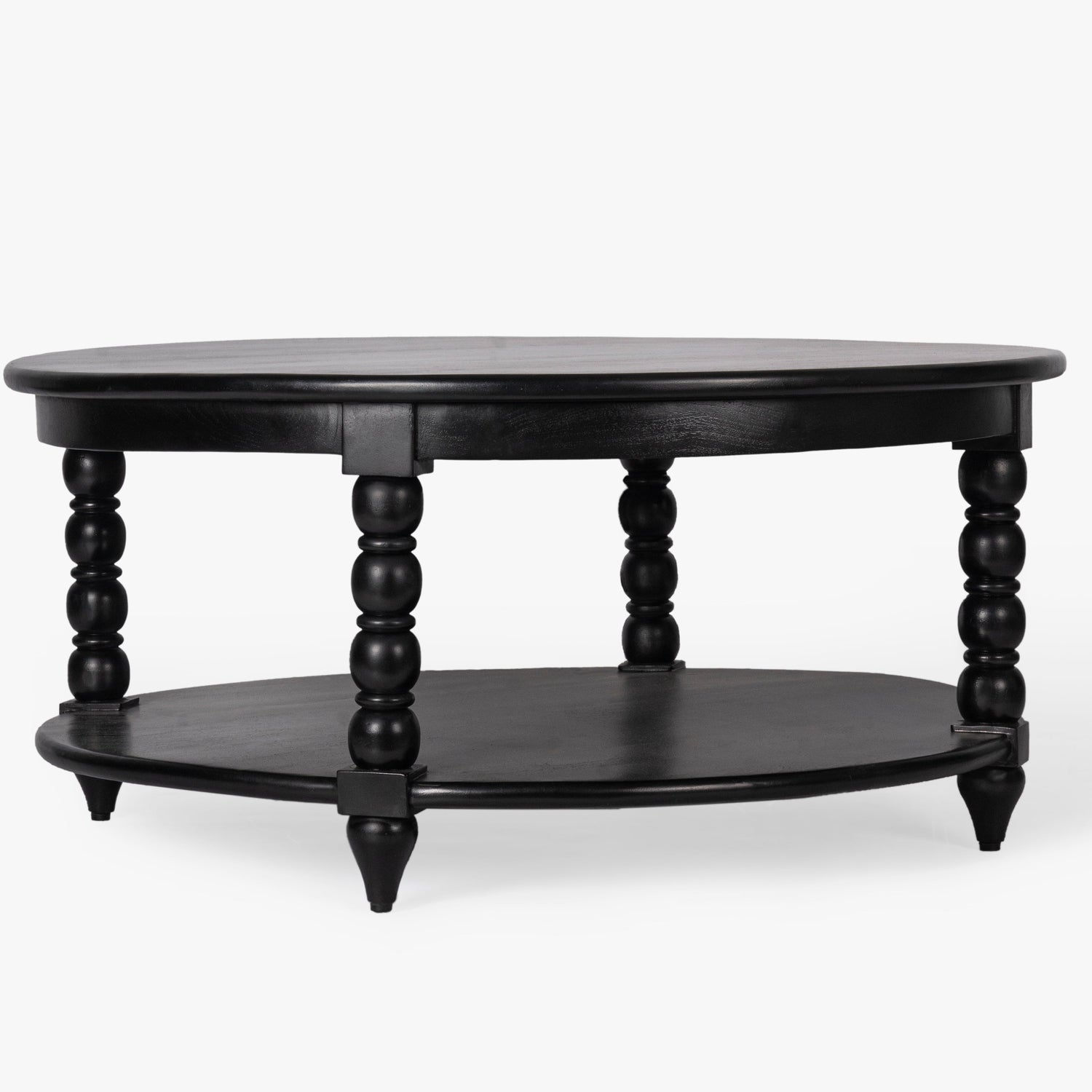 Co. House Designs Spindle Black Coffee Table product view