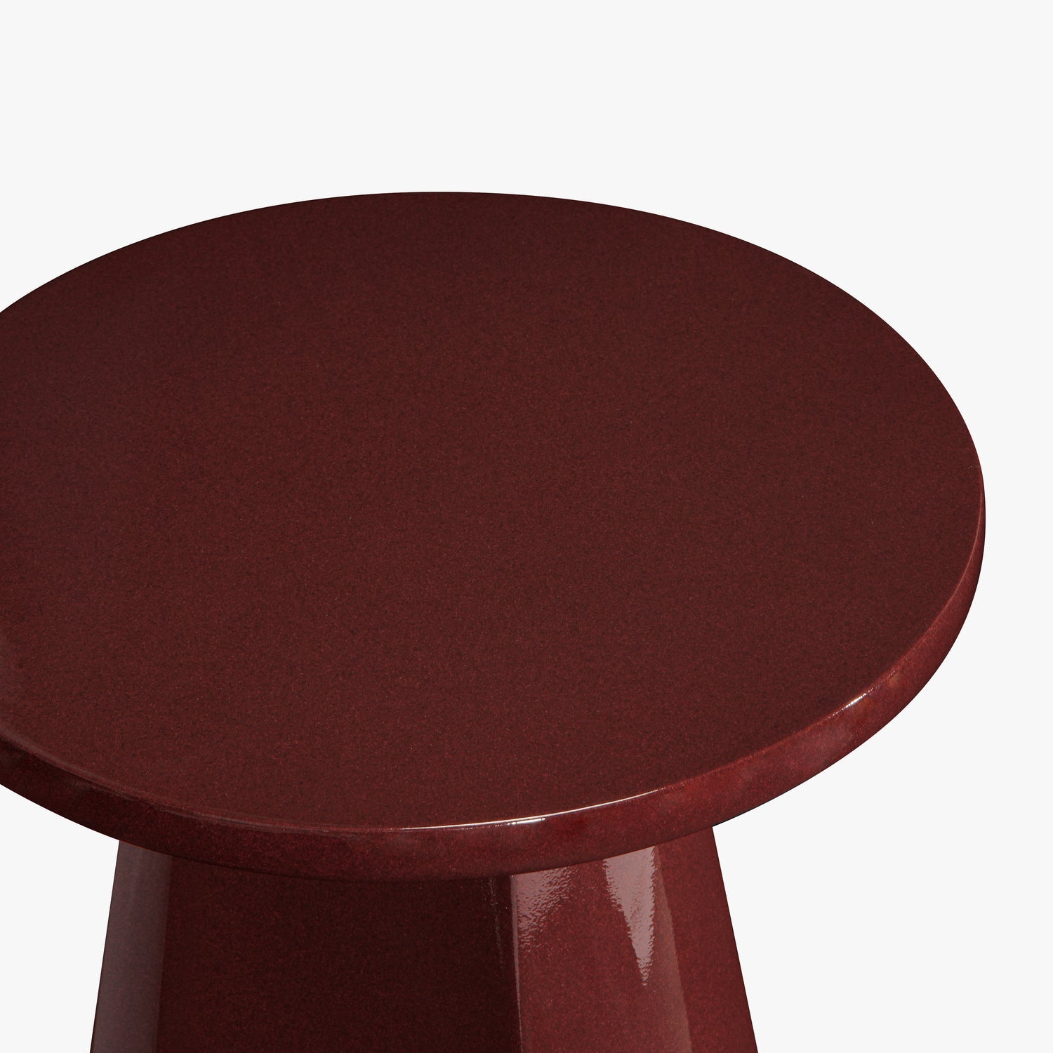 Co. House Designs Lloyd Dark Red Side Table