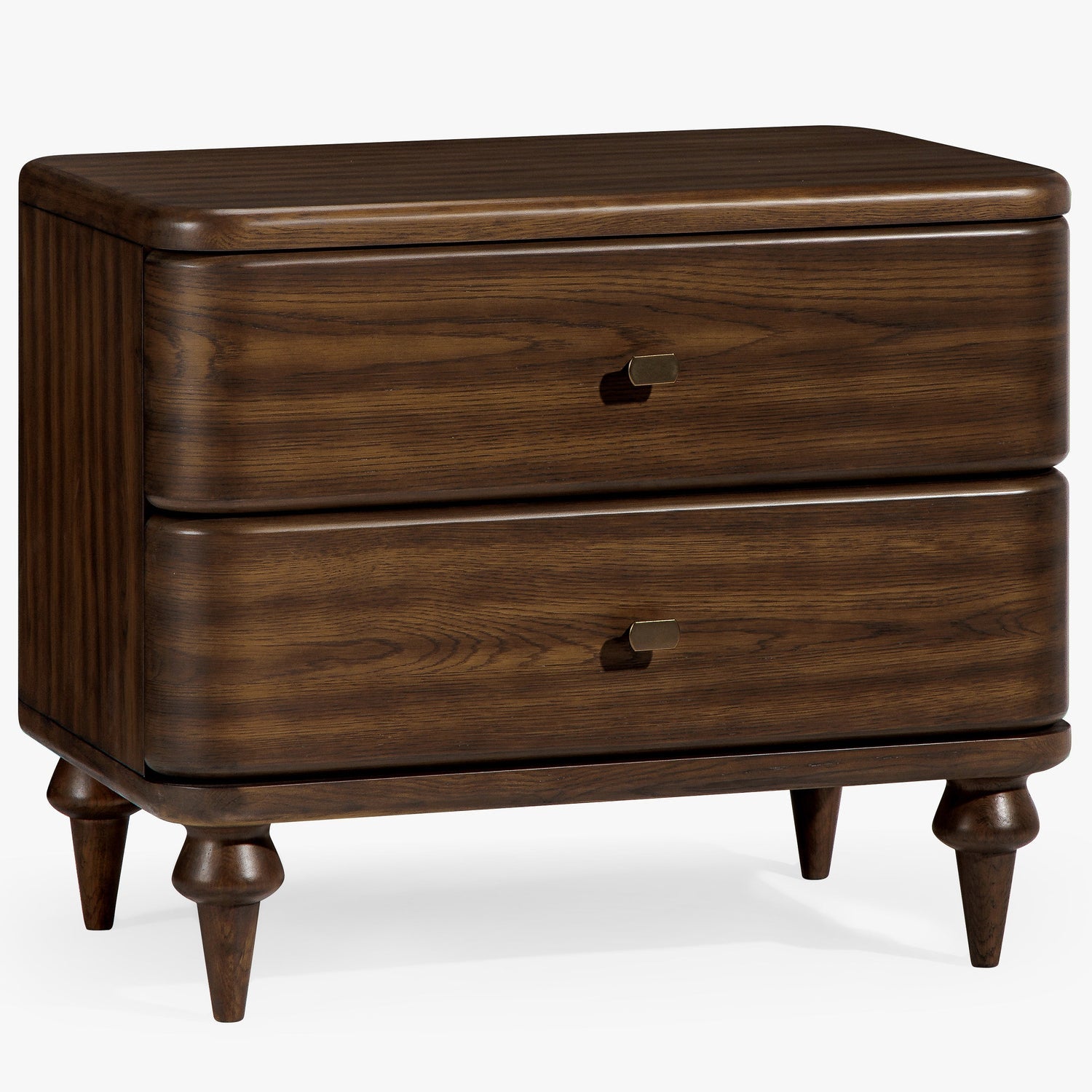 Co. House Designs Louie Walnut Nightstand