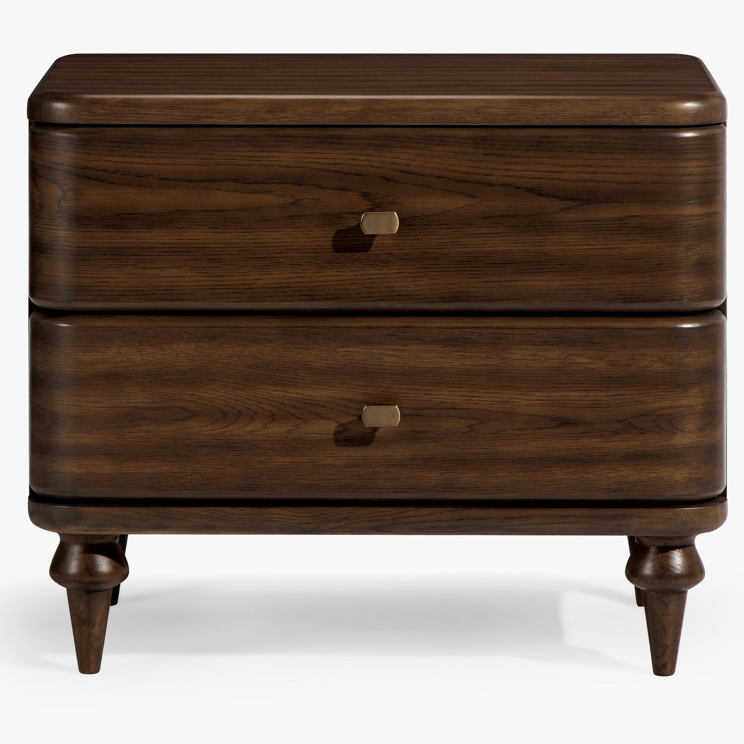 Co. House Designs Louie Walnut Nightstand