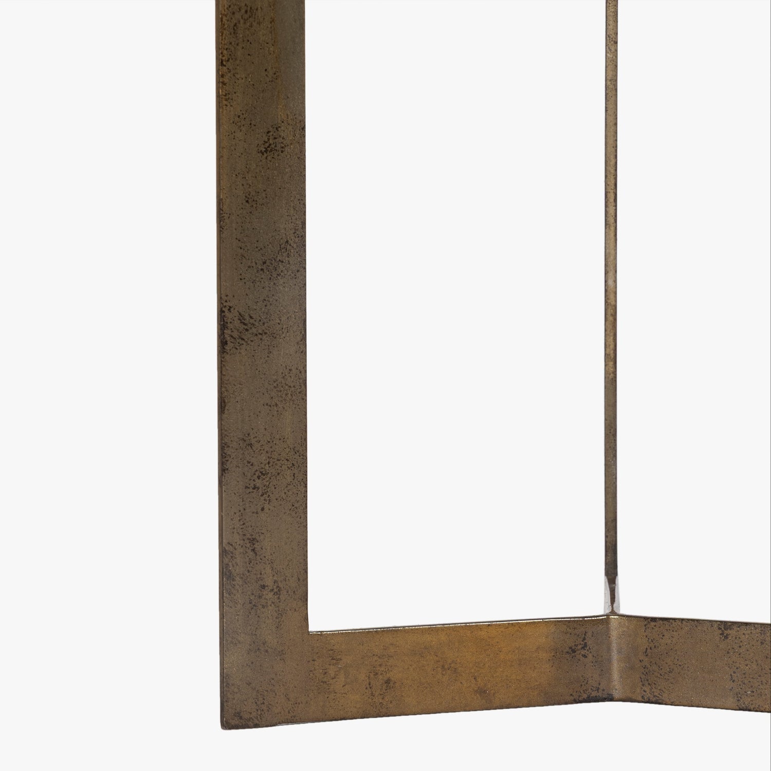Co. House Designs Bowden Clear with Golden Stain Side Table