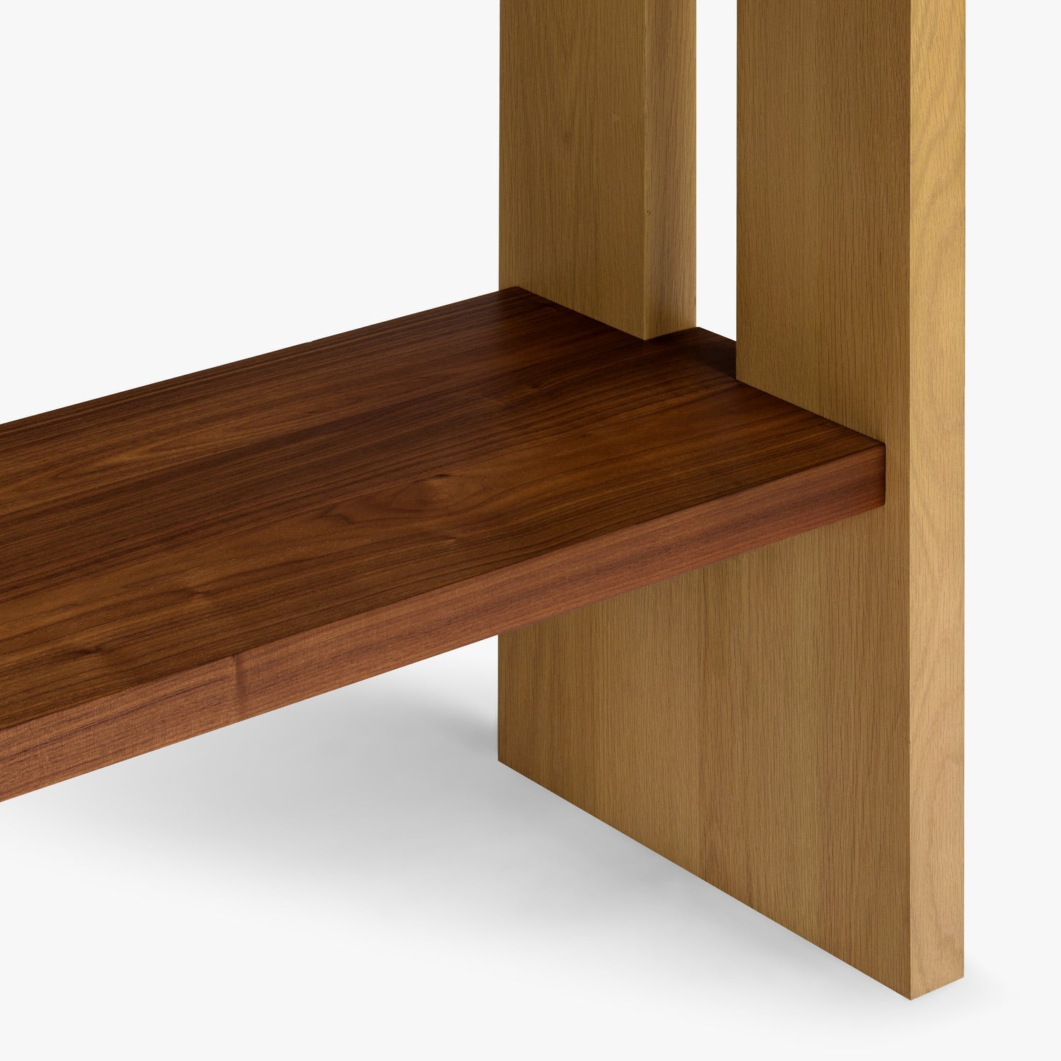 Co. House Designs Leo Natural Oak and Walnut Bookcase