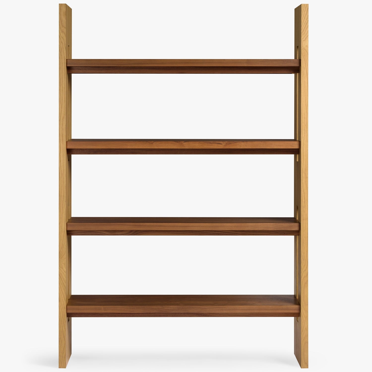 Co. House Designs Leo Natural Oak and Walnut Bookcase