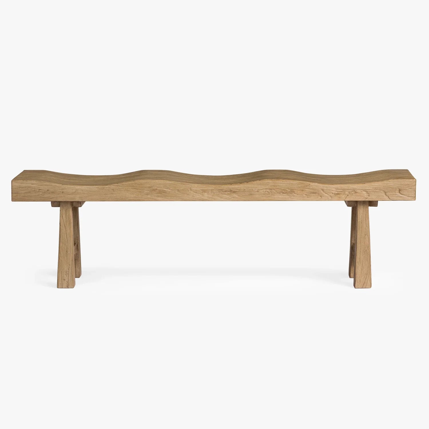 Button Atelier x Co. House Designs Mesa Reclaimed Elm Brown Bench
