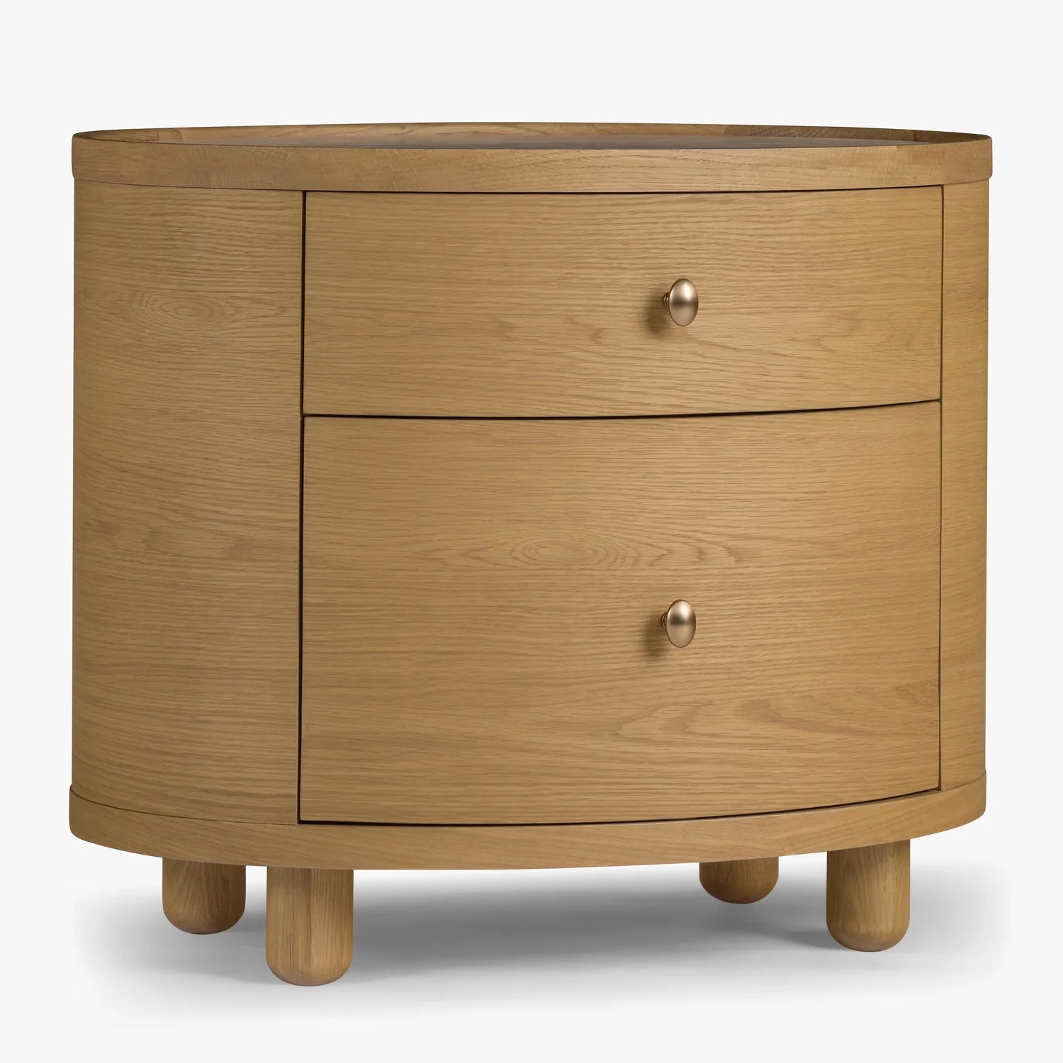 Button Atelier x Co. House Designs Laguna Oak Light Oak End Table