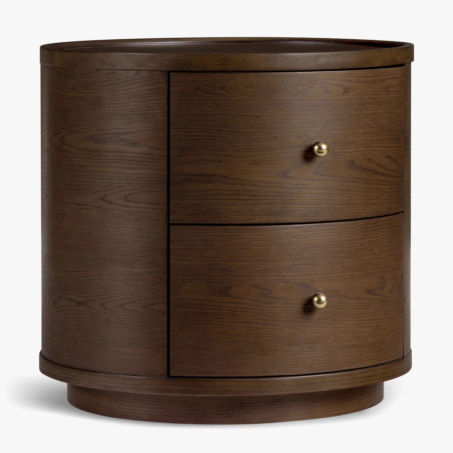 Button Atelier x Co. House Designs Newport Oak Dark Walnut End Table