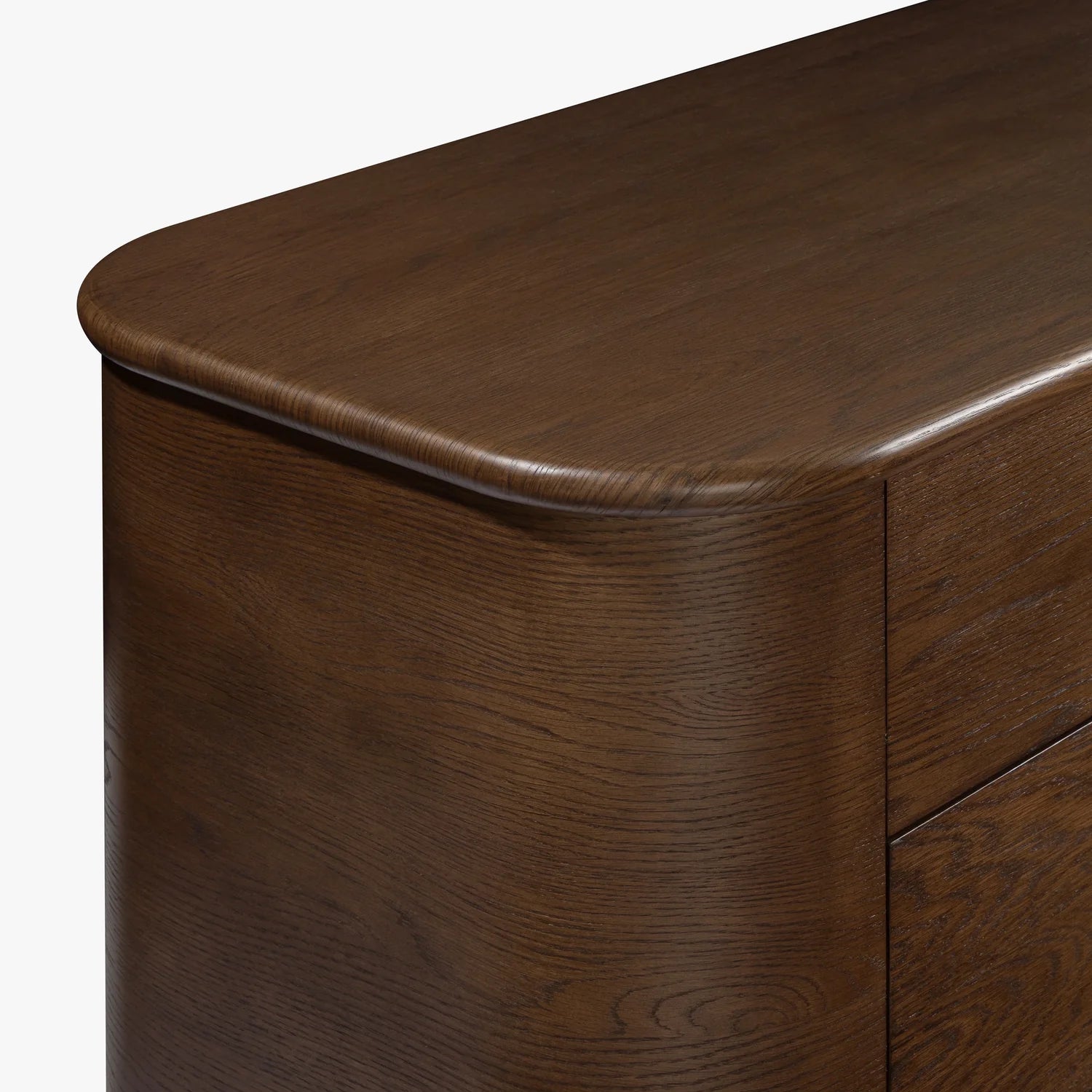 Button Atelier x Co. House Designs Jonathan 6-Drawer Oak Dark Walnut Dresser