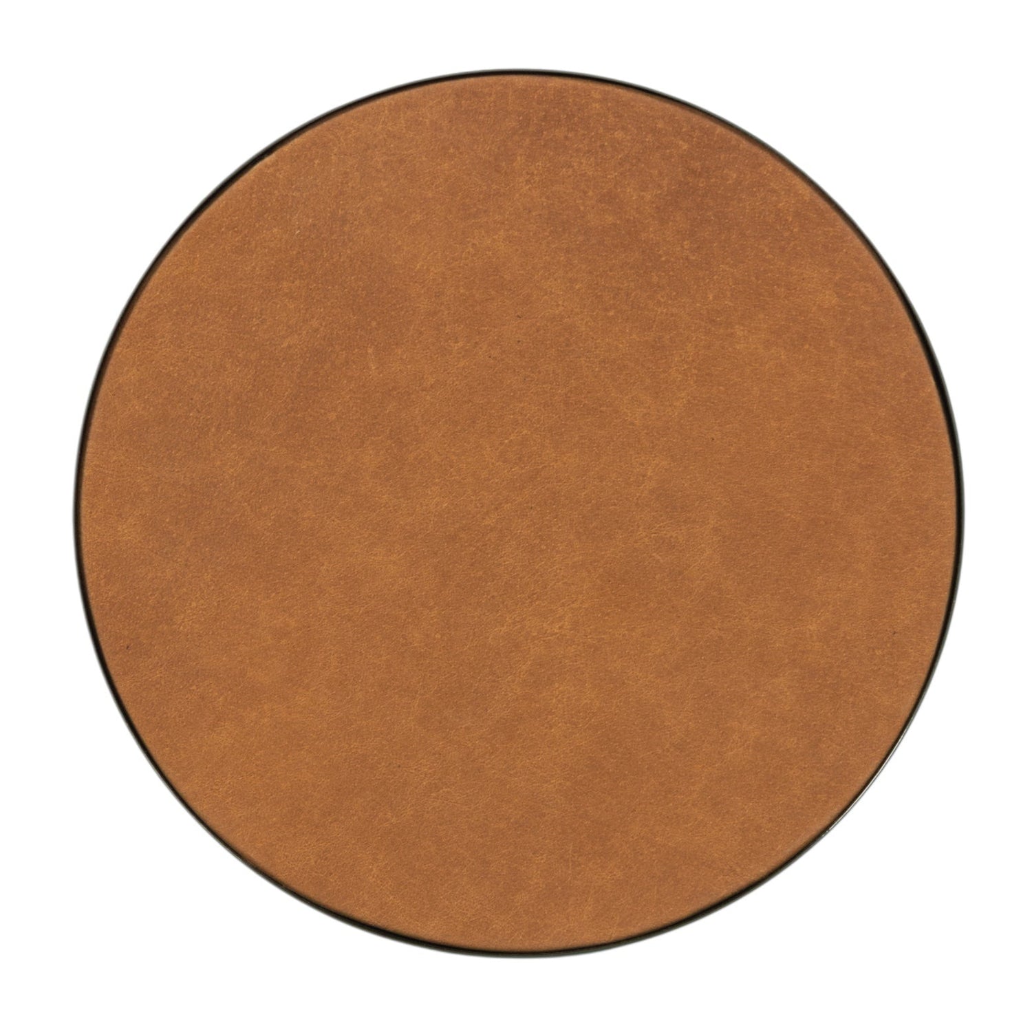 Co. House Designs Calder Leather Olive Green Drink Table