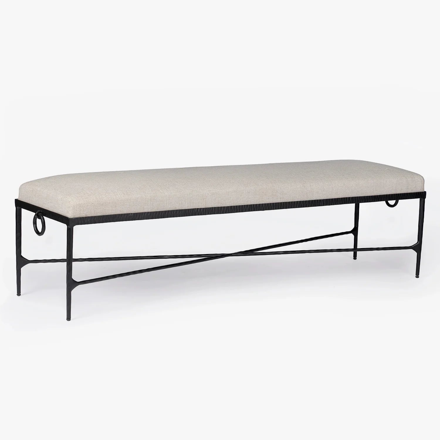 MENO HOME x Co. House Designs Loam Natural Hammered Bench
