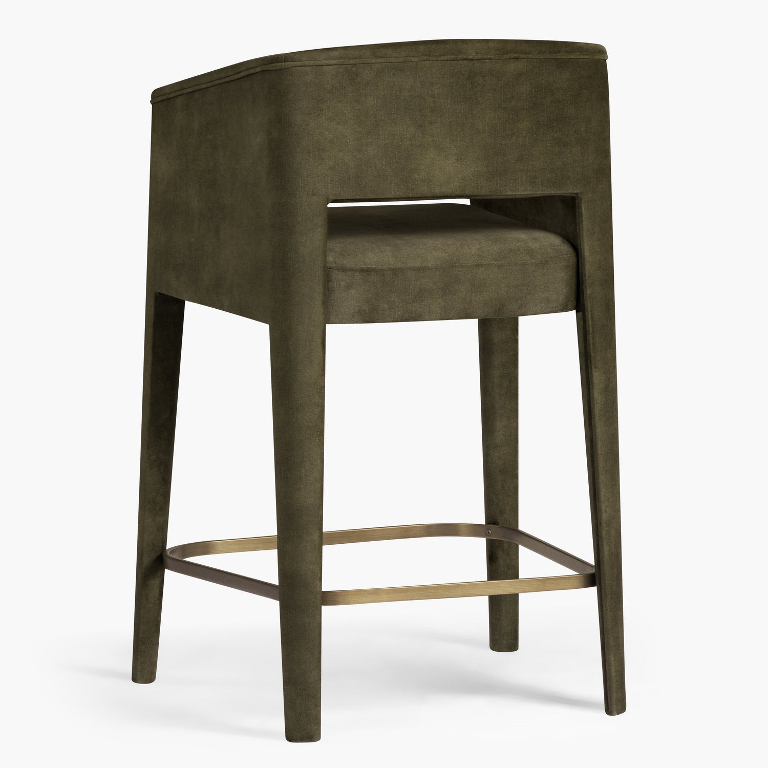 Co. House Designs Nico Macau Moss Counter Stool