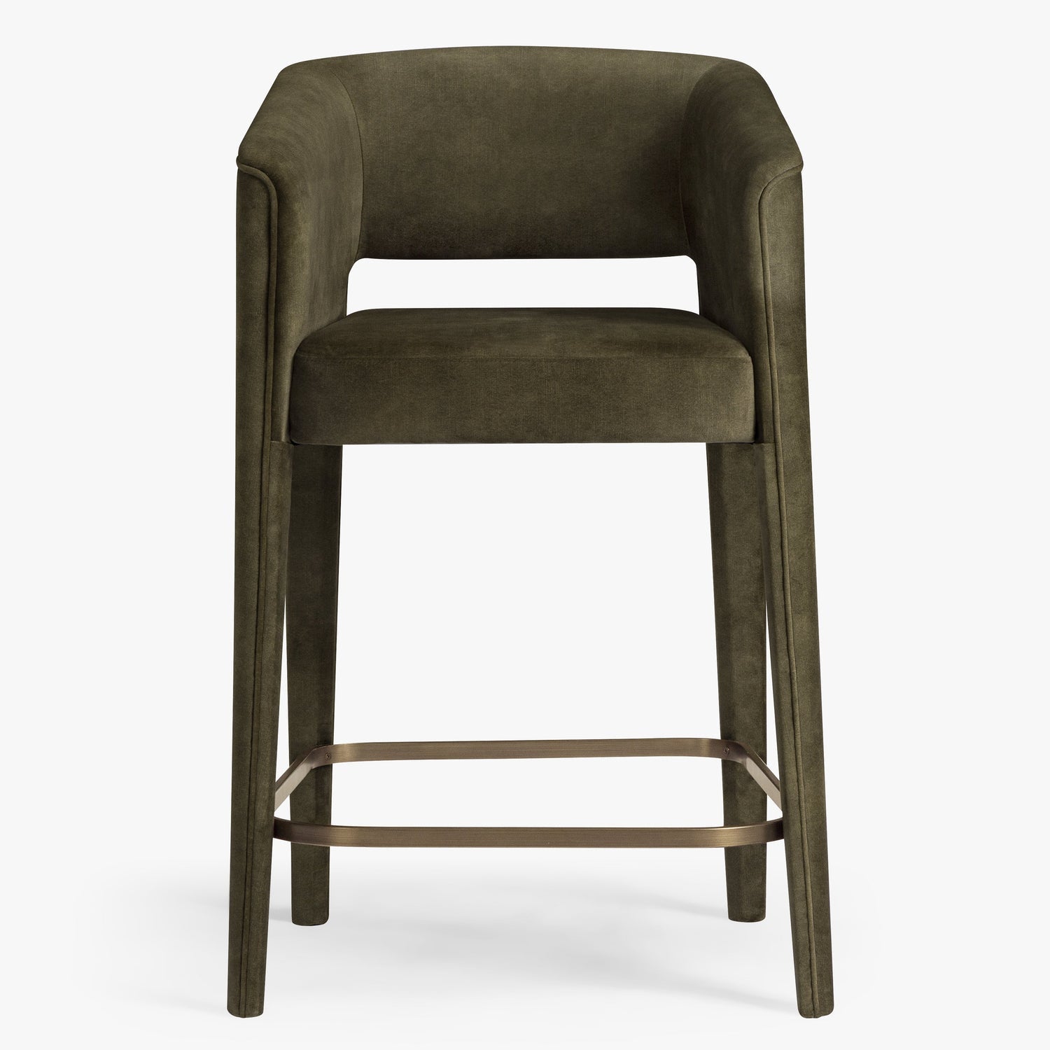 Co. House Designs Nico Macau Moss Counter Stool