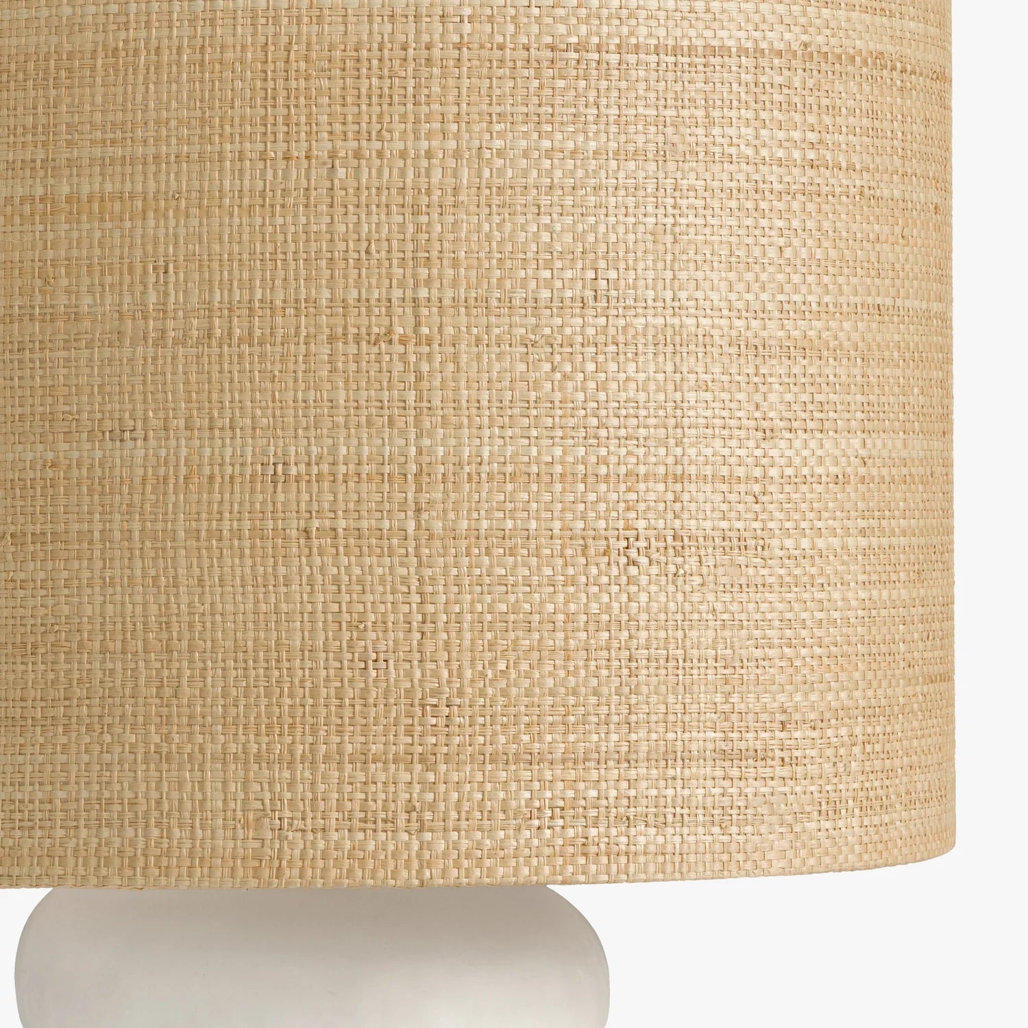 Co. House Designs Sandia Plaster White Table Lamp