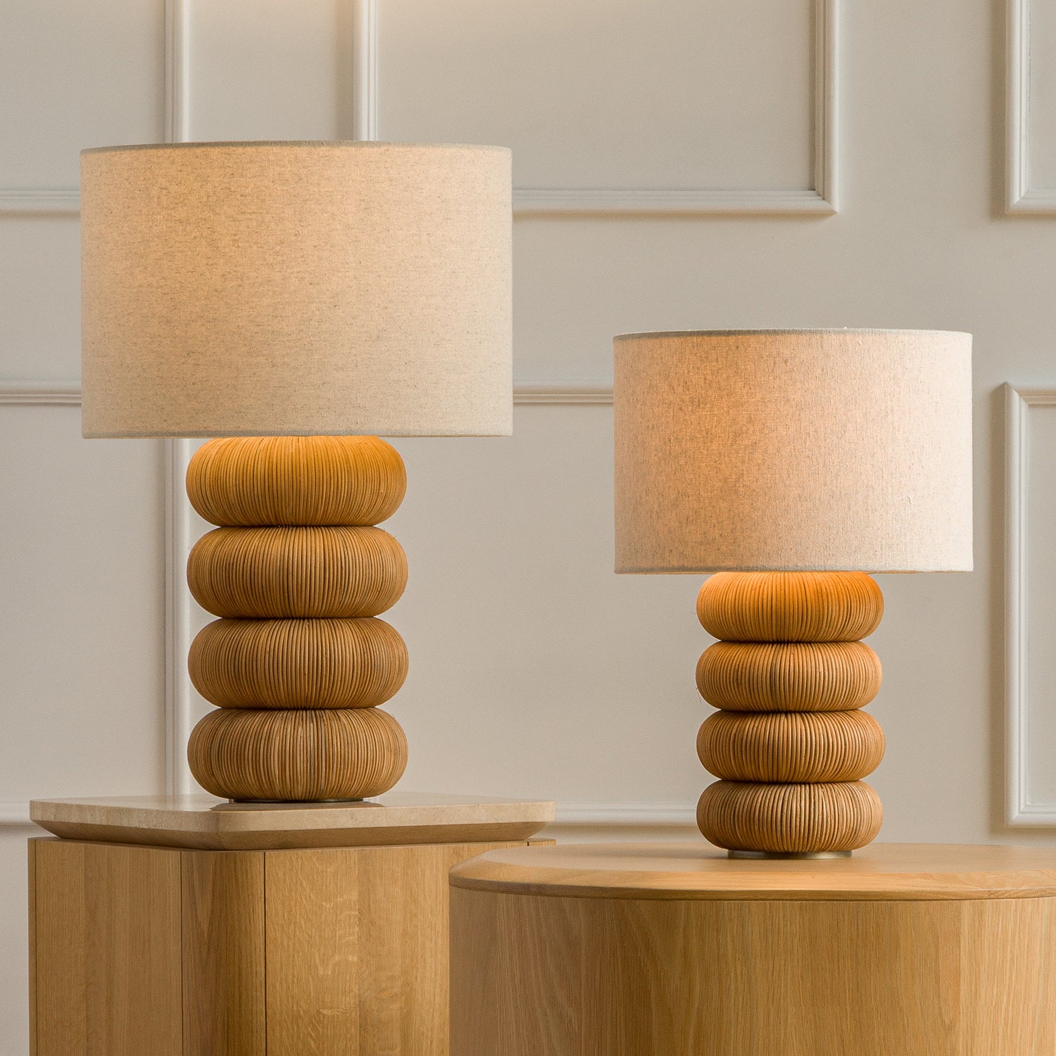 Co. House Designs Sandia Rattan Table Lamp