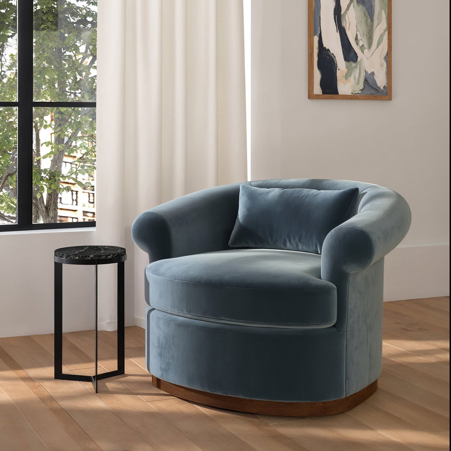 Co. House Designs Bowden Black Side Table