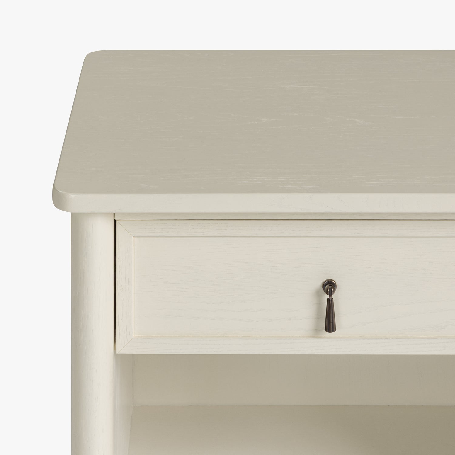 Co. House Designs Onda Cream Oak 1-Drawer Nightstand Set of 2