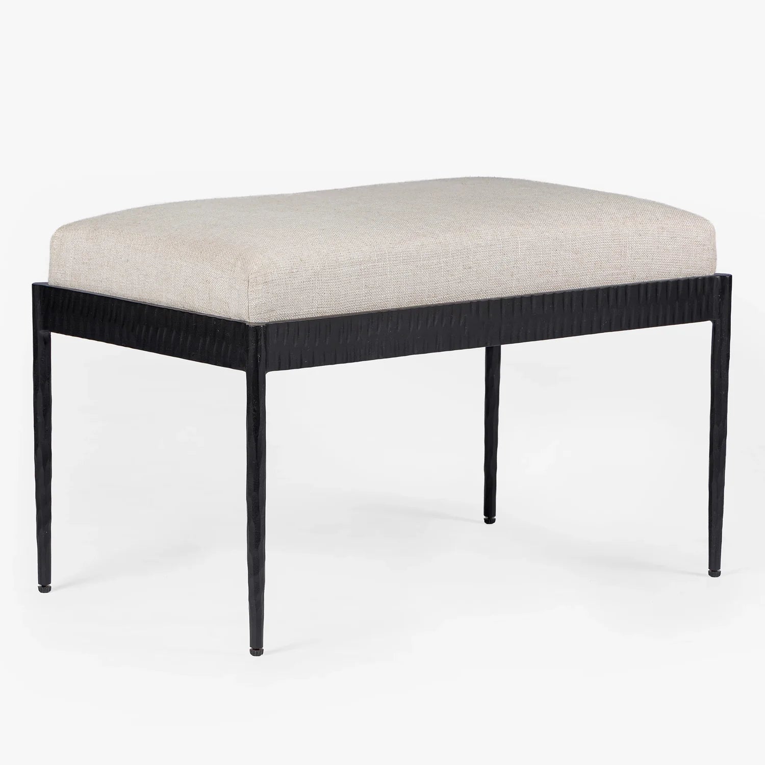 MENO HOME x Co. House Designs Ferra Natural Hammered Ottoman