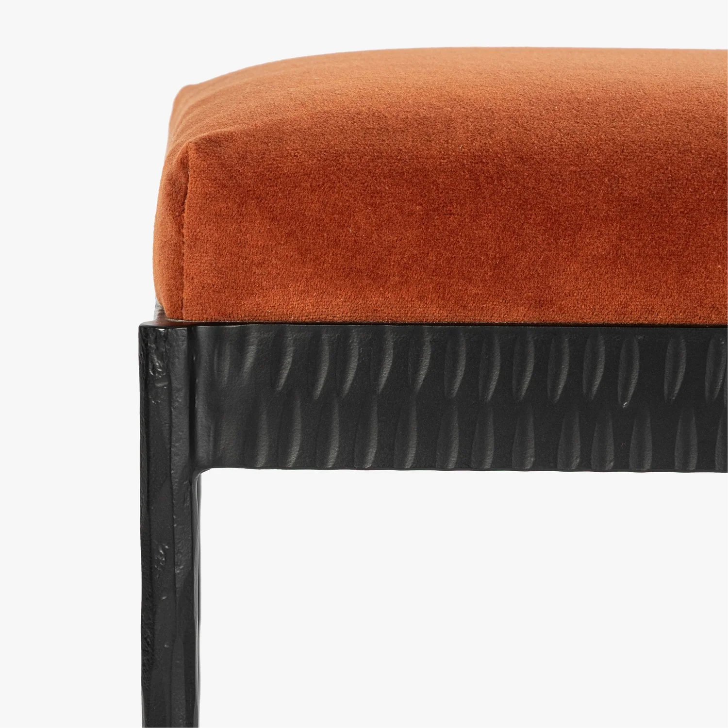 MENO HOME x Co. House Designs Ferra Copper Hammered Ottoman