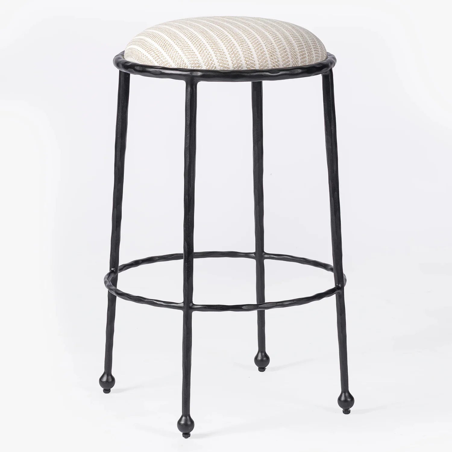 MENO HOME x Co. House Designs Rook Brie Hammered Counter Stool