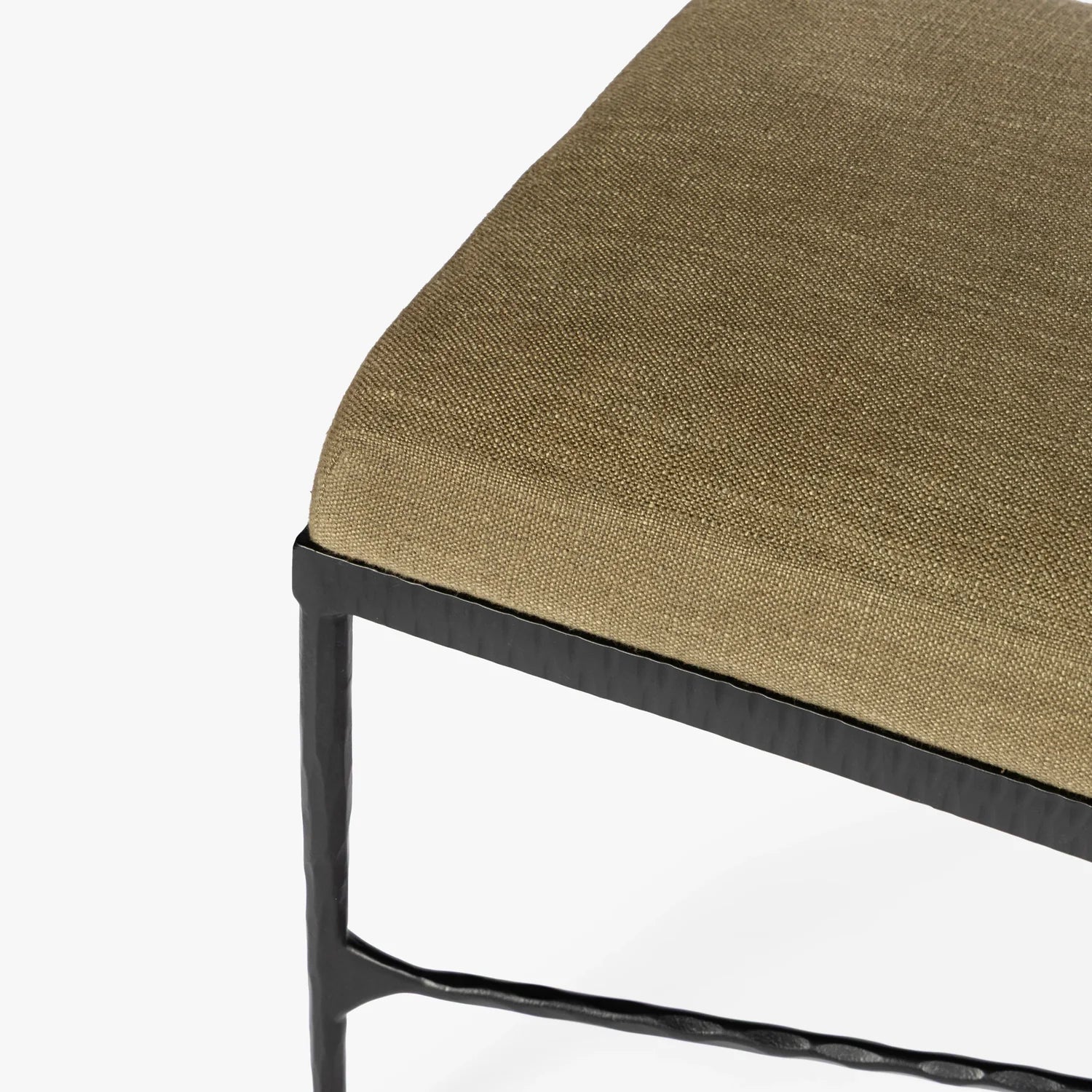 MENO HOME x Co. House Designs Loam Olive Hammered Bench