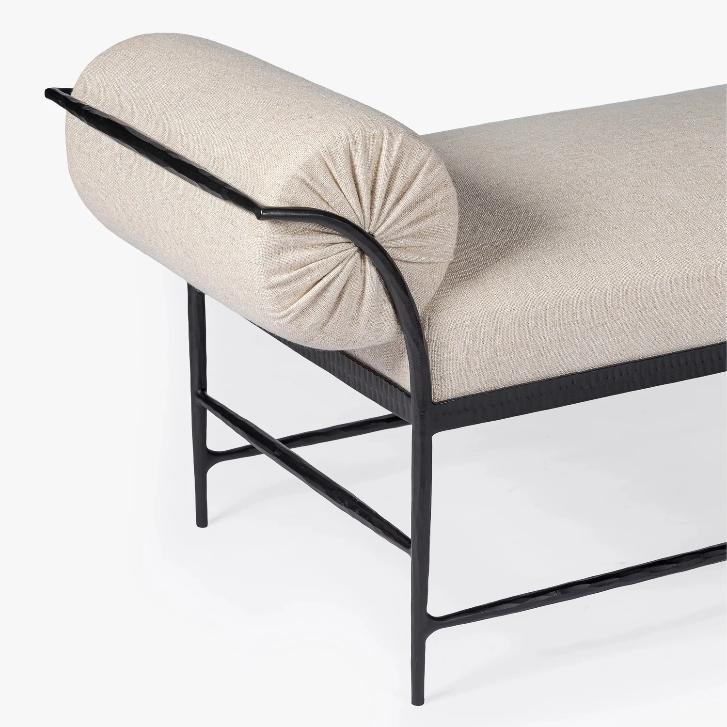 MENO HOME x Co. House Designs Vale Hammered Natural Bench