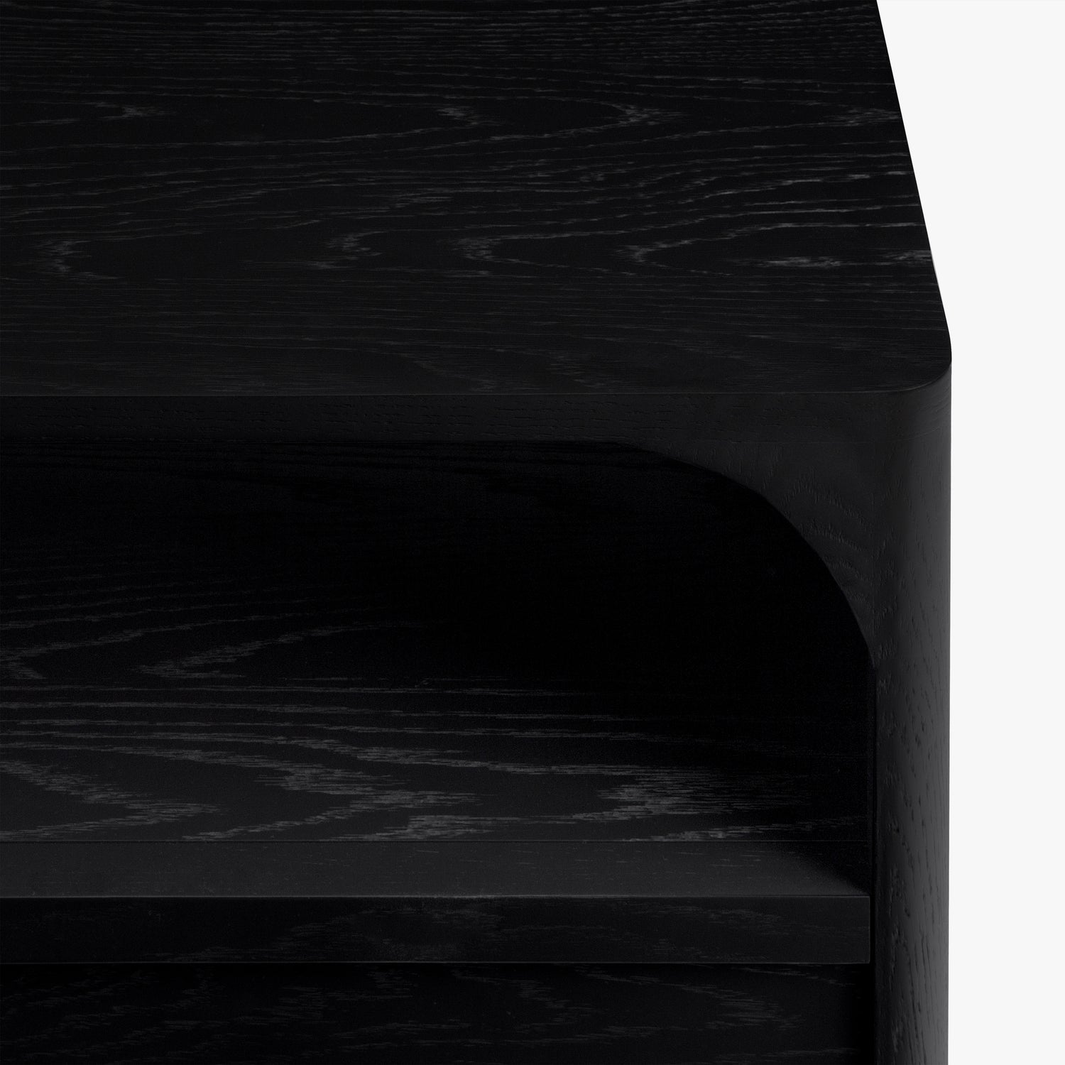 Co. House Designs Cali Oak Black Nightstand Set of 2