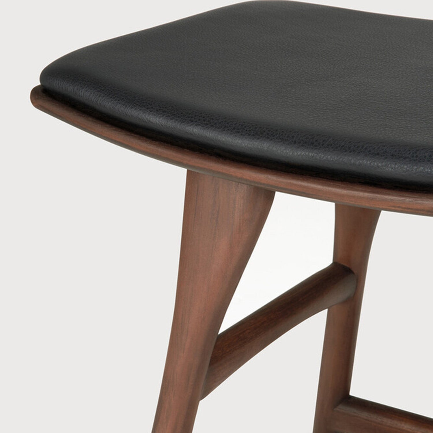 Ethnicraft Osso Leather Stool