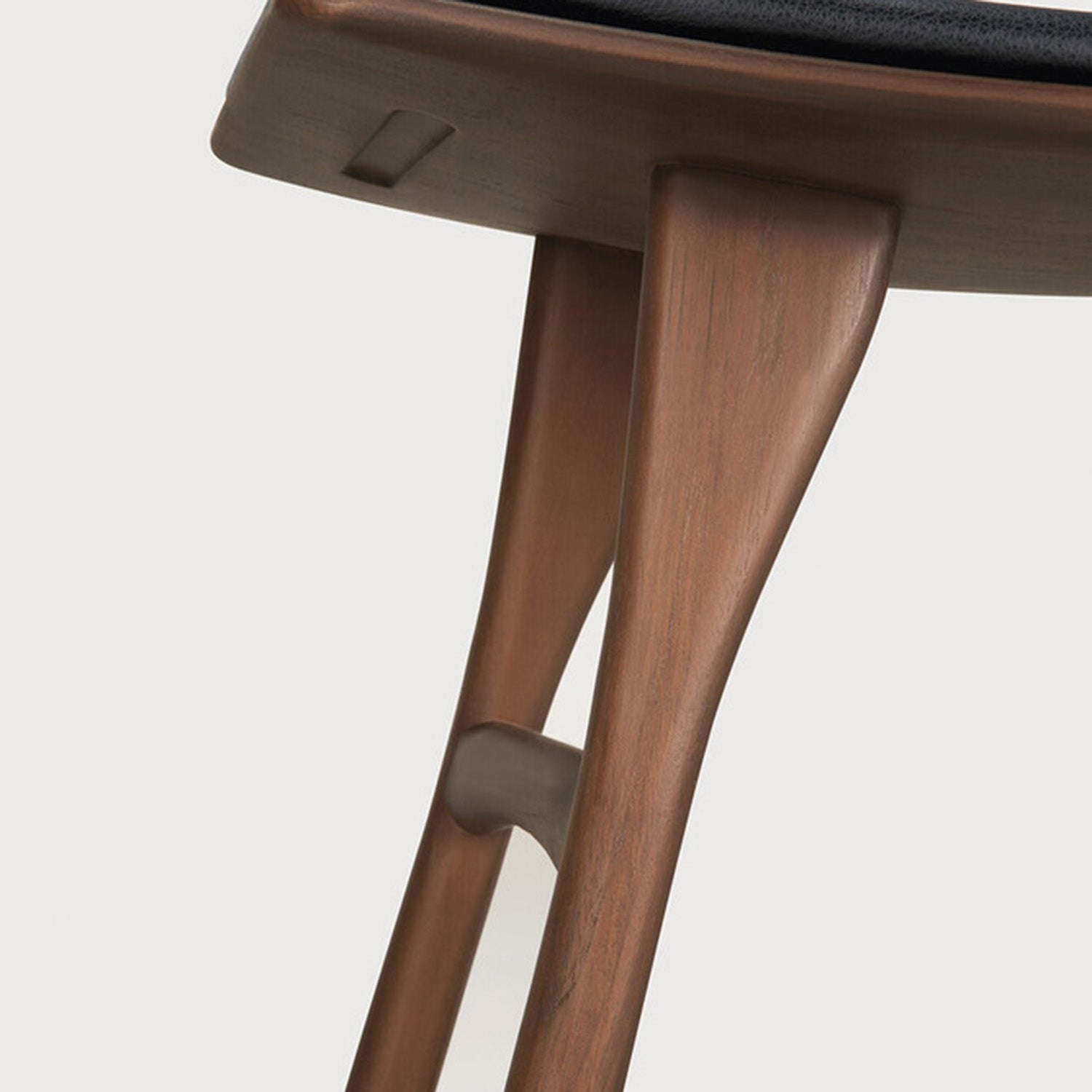 Ethnicraft Osso Leather Stool