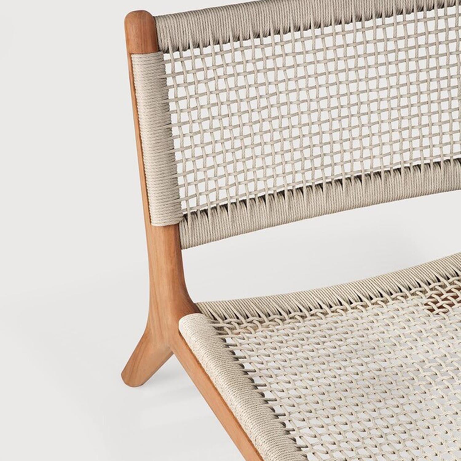 Ethnicraft Jack Woven Outdoor Lounge Chair