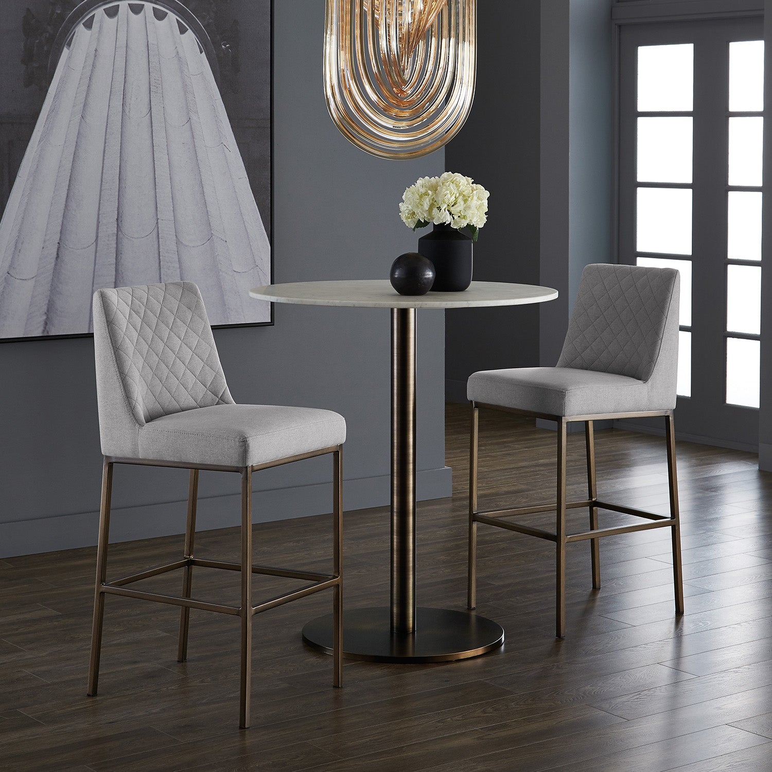 Sunpan Enco Round Bar Table