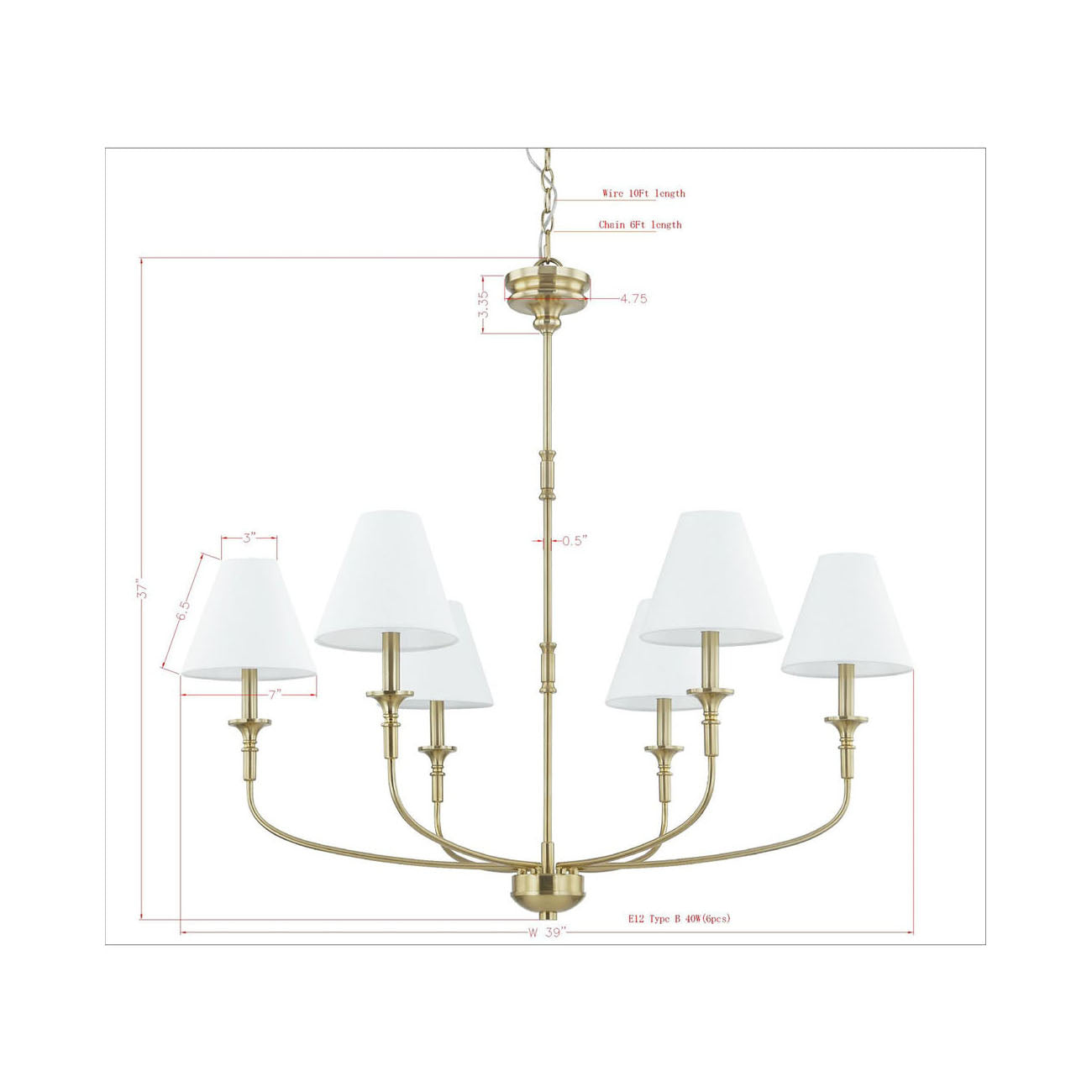 Forty West Barton Chandelier