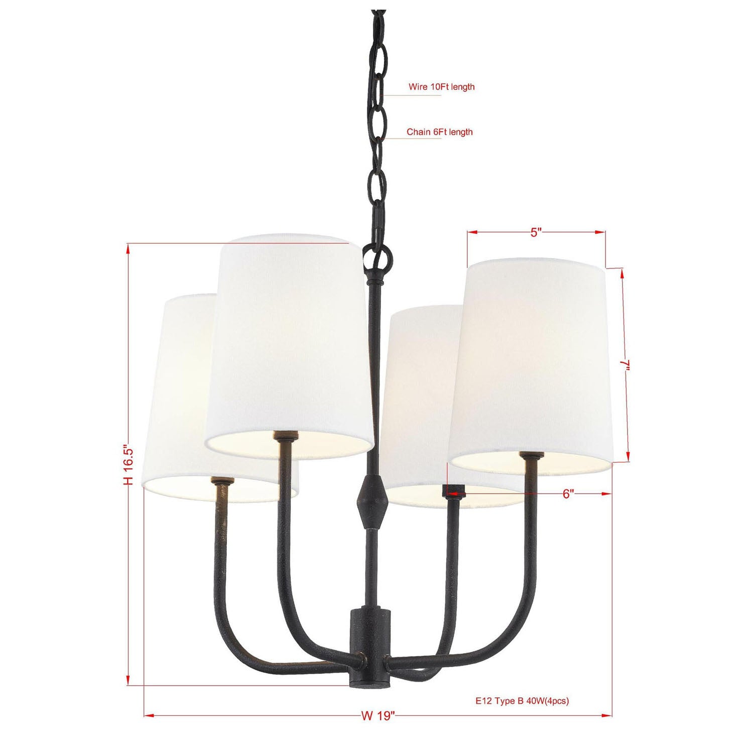 Forty West Tia Chandelier