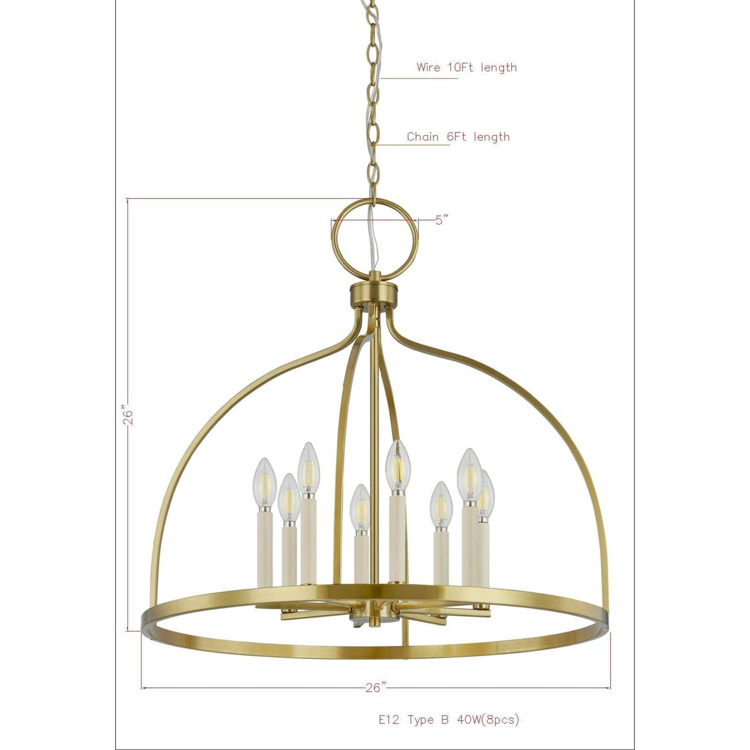 Forty West Jane Chandelier